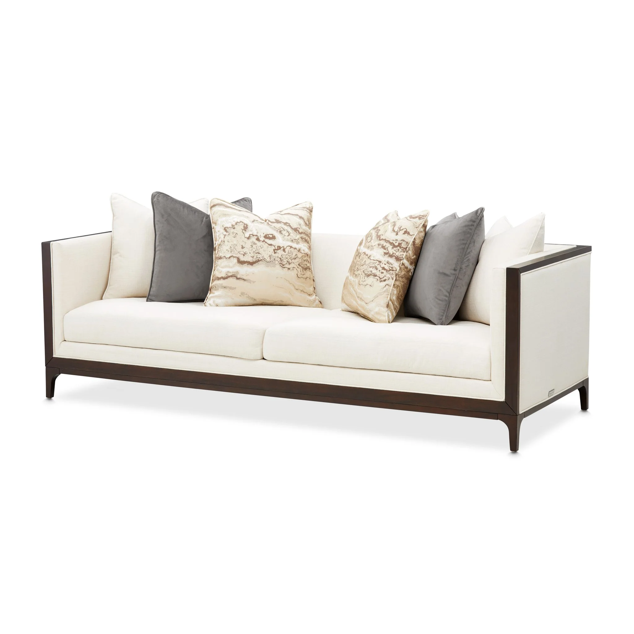 Belmont Place Sofa - Cream/Espresso - Image 15