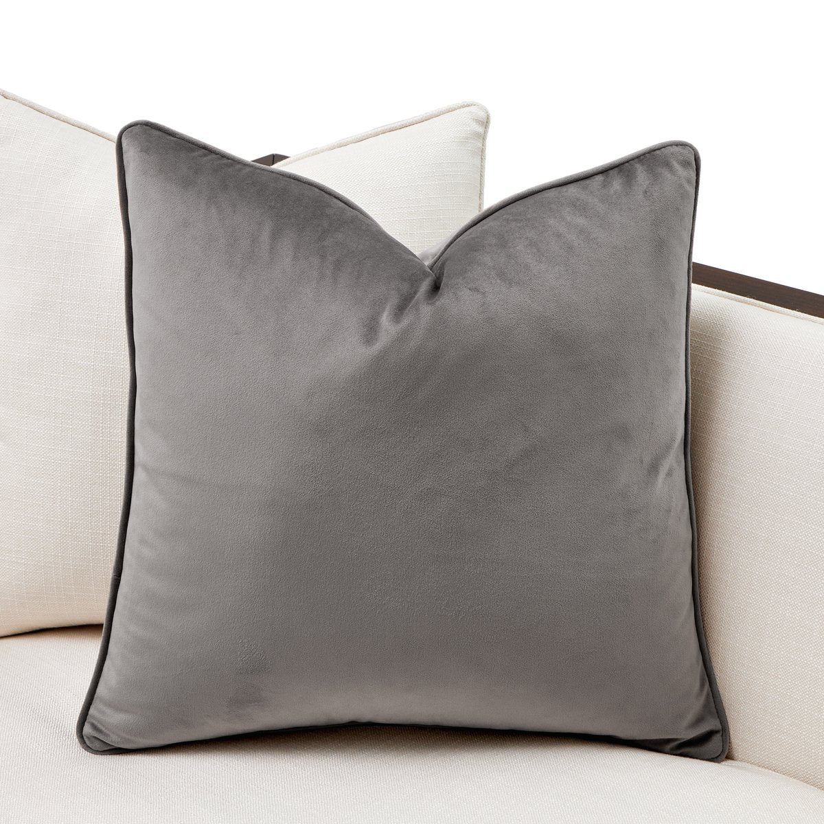 Belmont Place Sofa - Cream/Espresso - Image 9