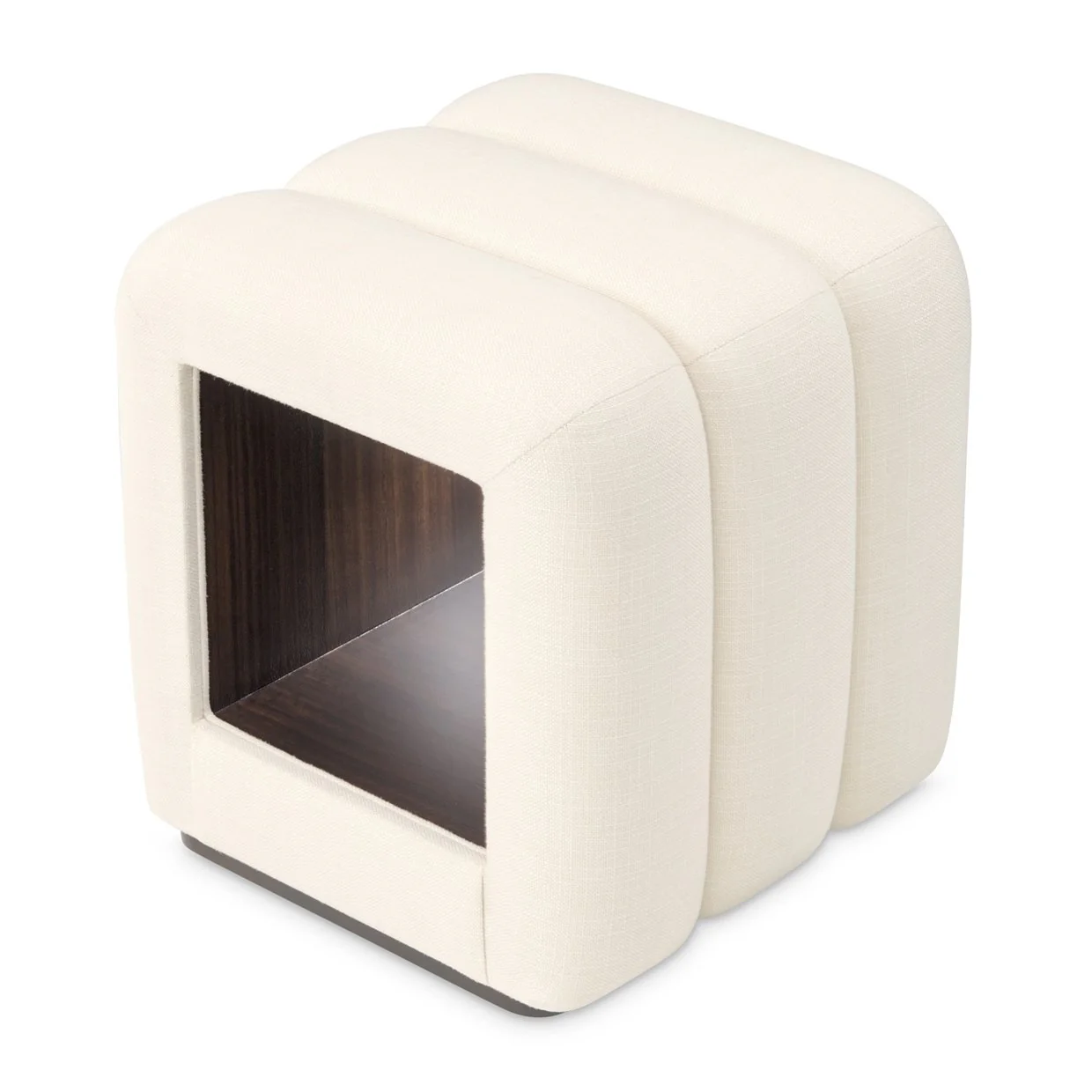 Belmont Place Vanity Bench - Cream/Espresso - Image 3