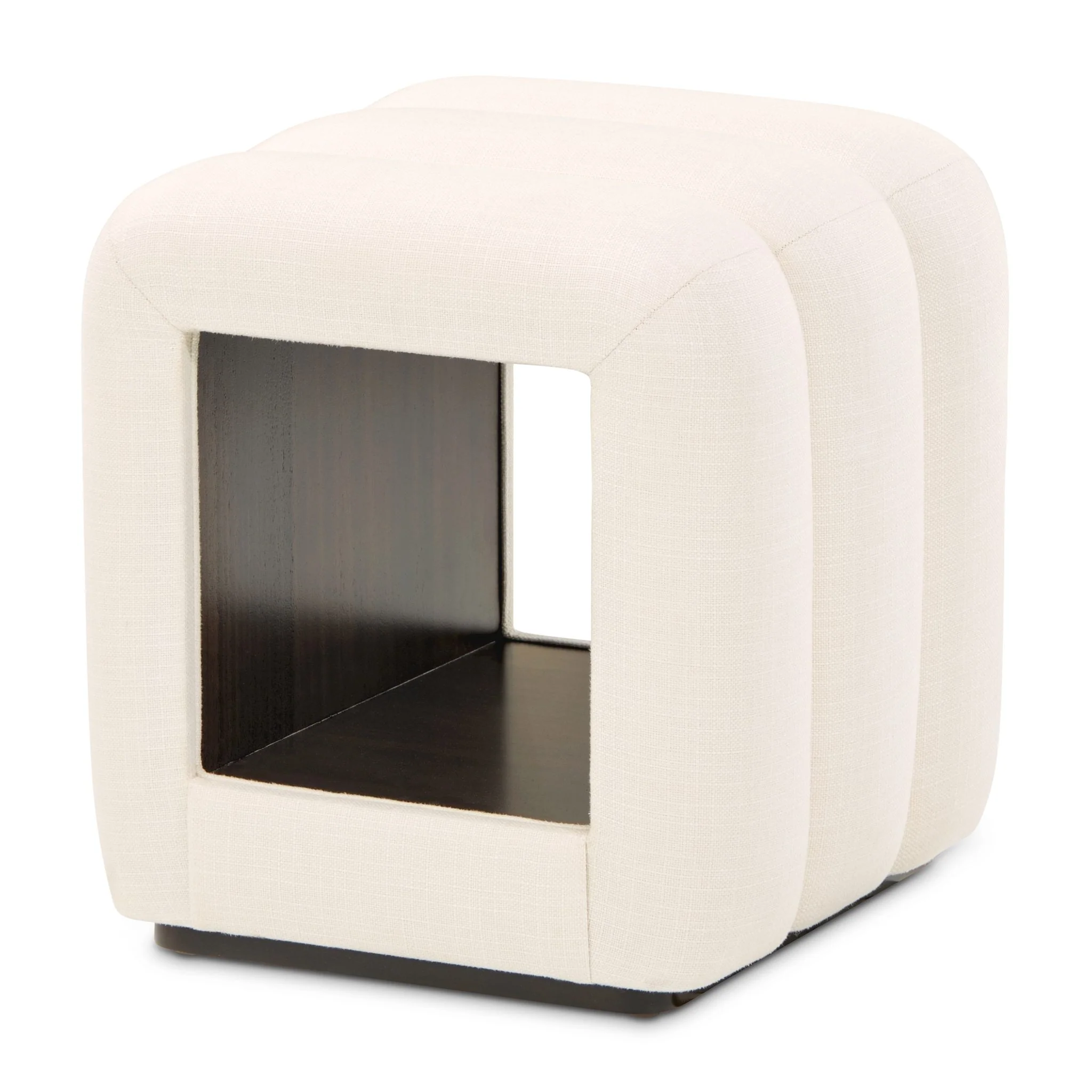 Belmont Place Vanity Bench - Cream/Espresso - Image 8