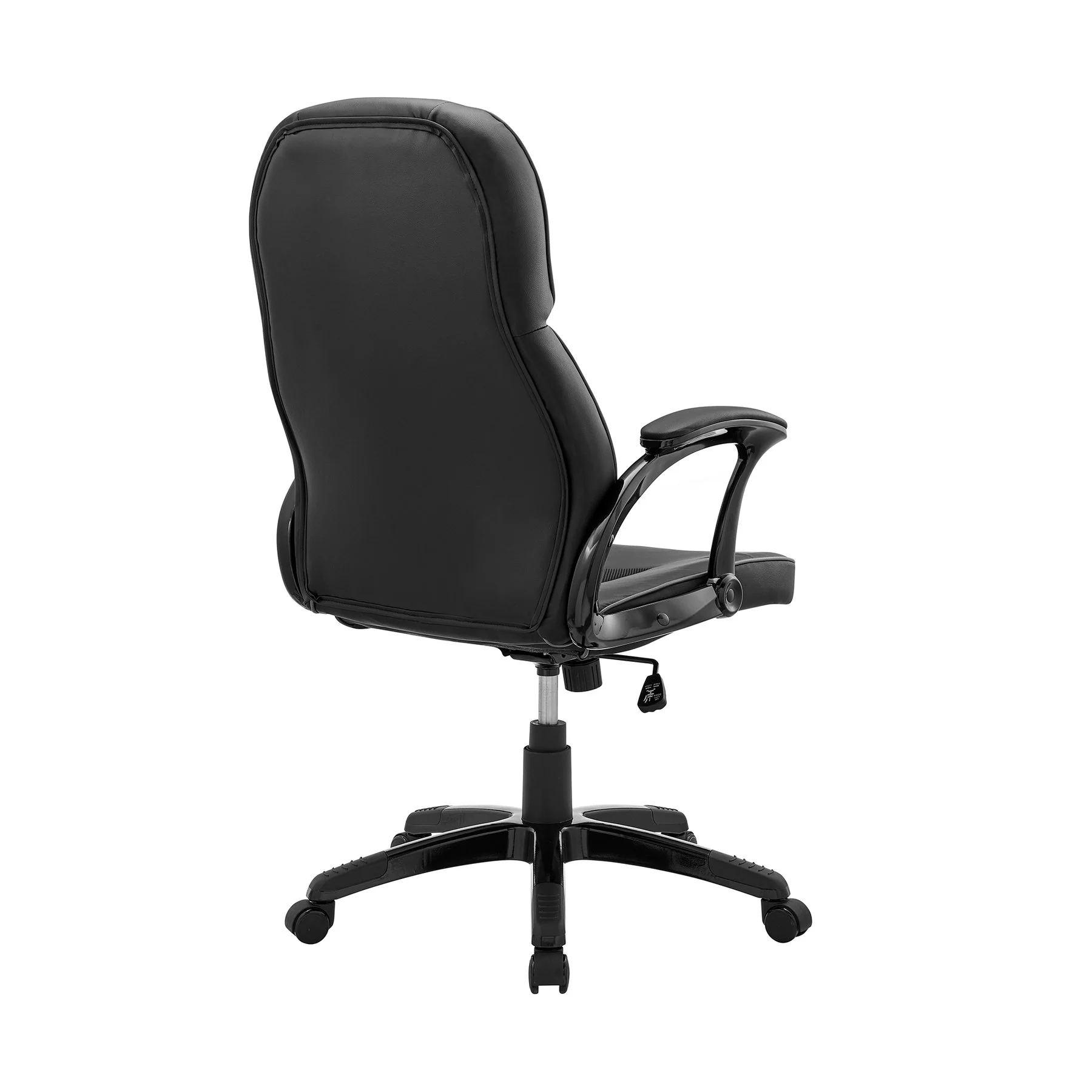Bender Adjustable Racing Gaming Chair in Black Faux Leather with Dark Gray Accents - Image 4