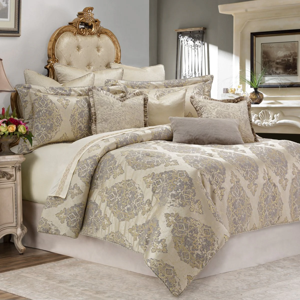 Bennett 10-Piece King Comforter Set - Champagne - Image 14
