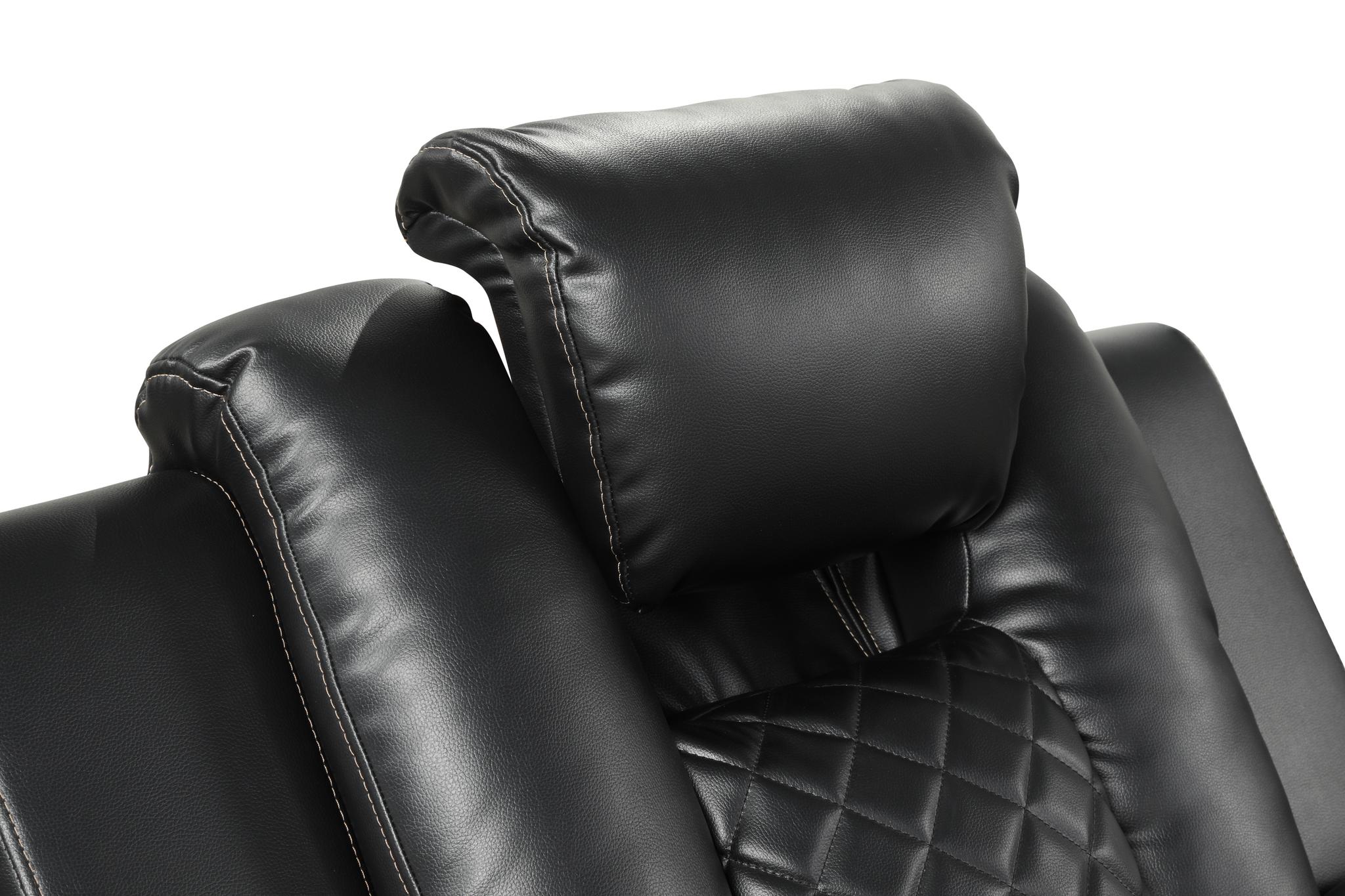 Benz 2PC Living Room Set Black - Image 17