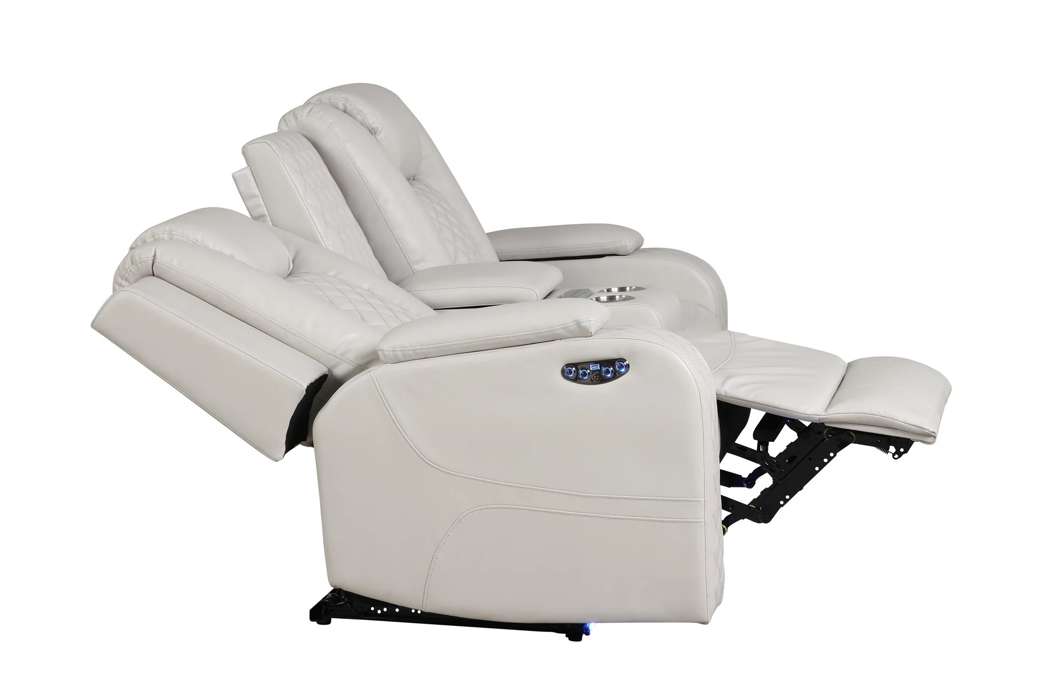 Benz 2PC Living Room Set Ice - Image 11