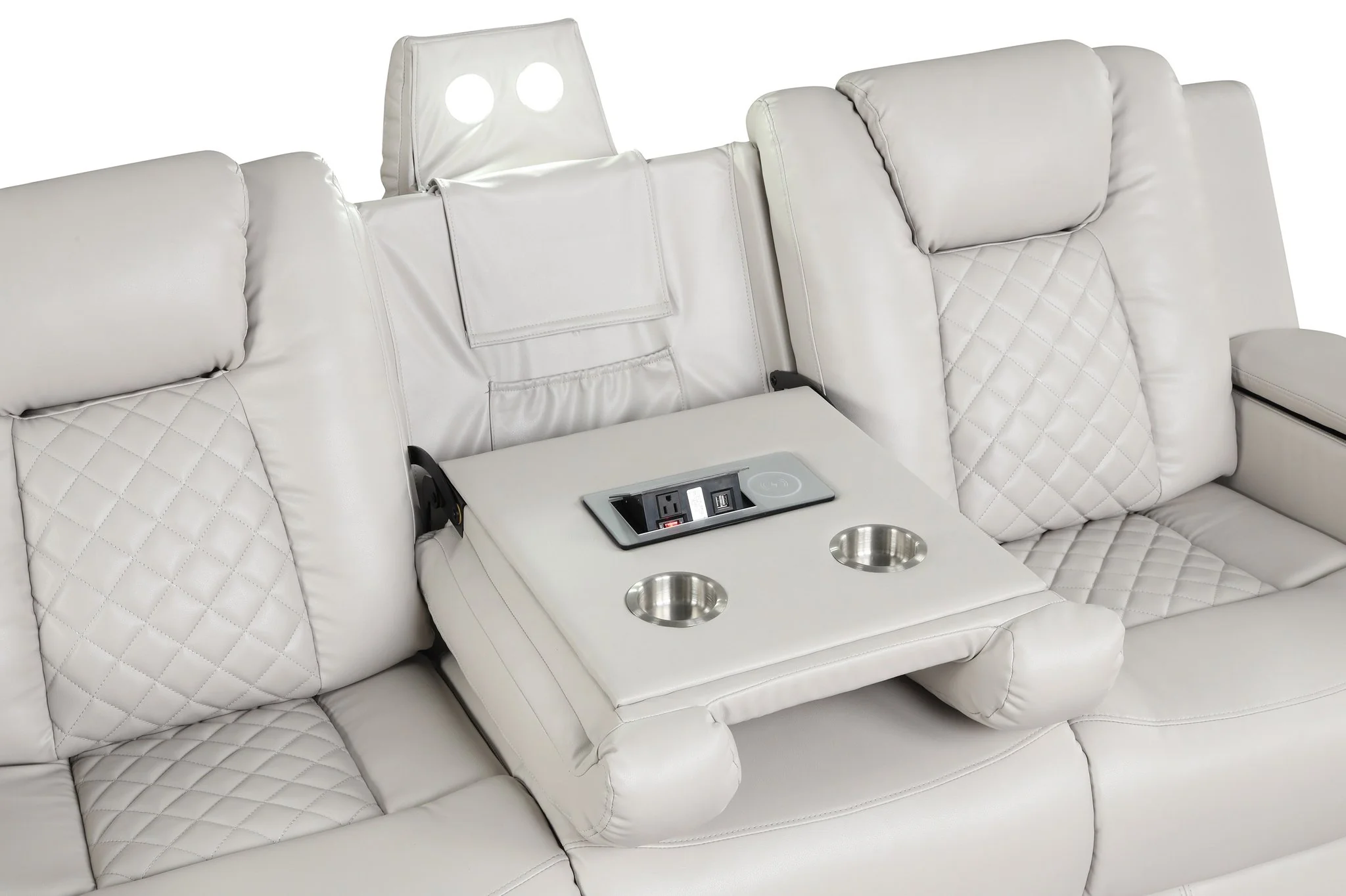 Benz 2PC Living Room Set Ice - Image 4