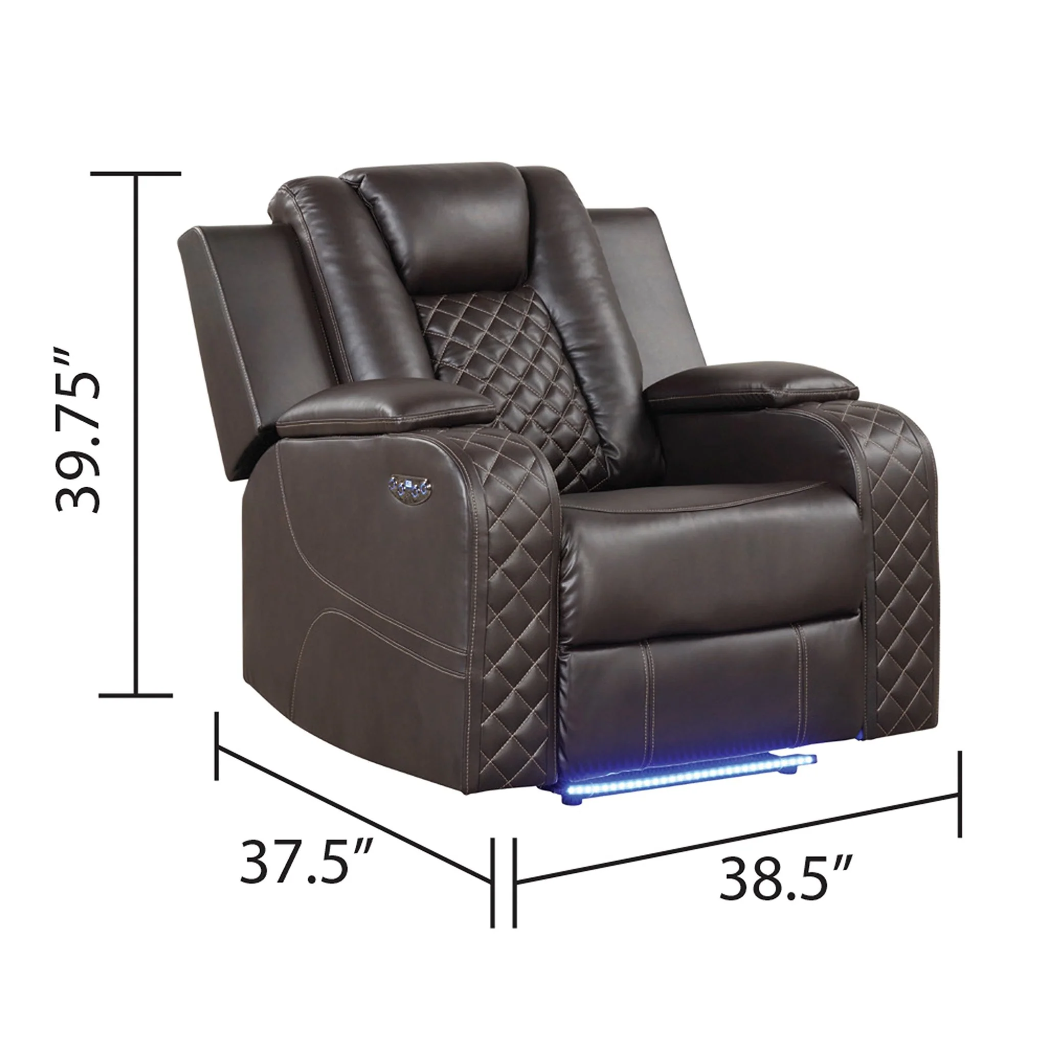 Benz 3 PC Living Room Set Brown - Image 12