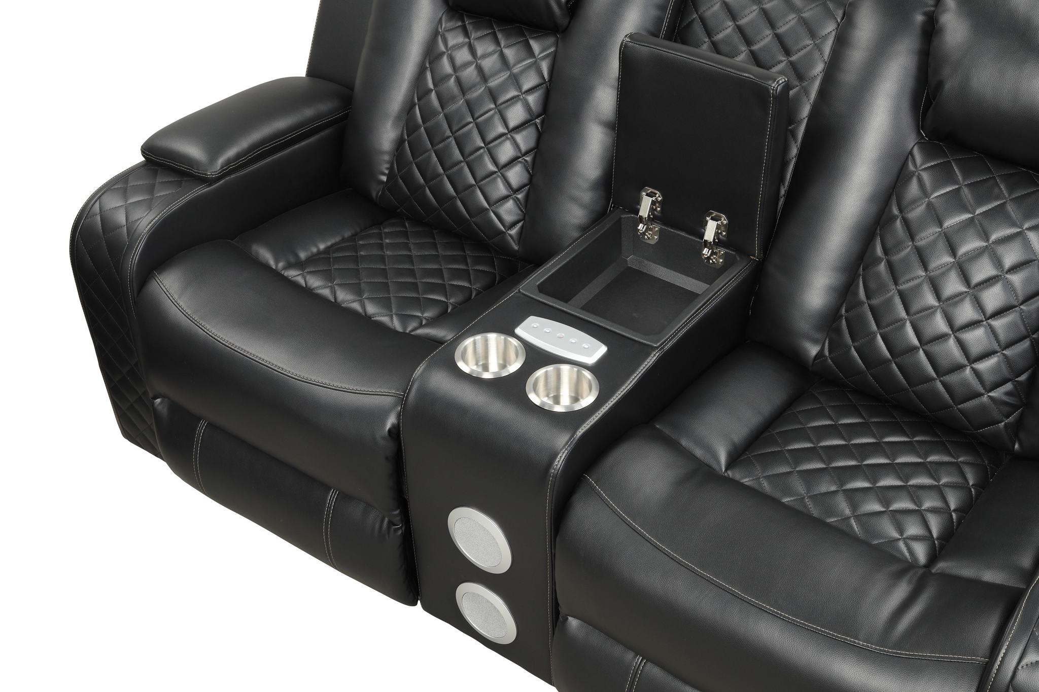 Benz Loveseat Black - Image 3