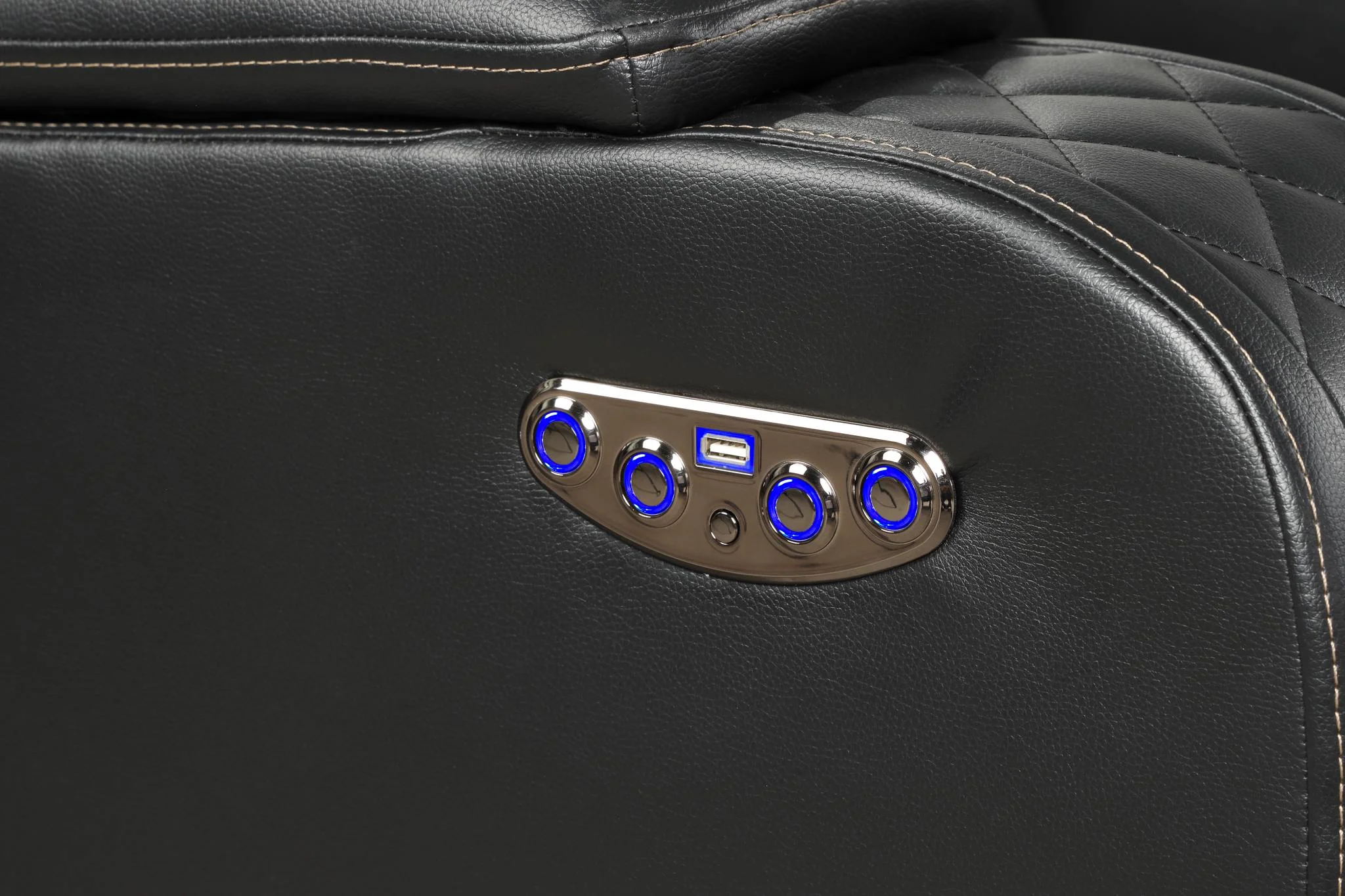 Benz Loveseat Black - Image 5