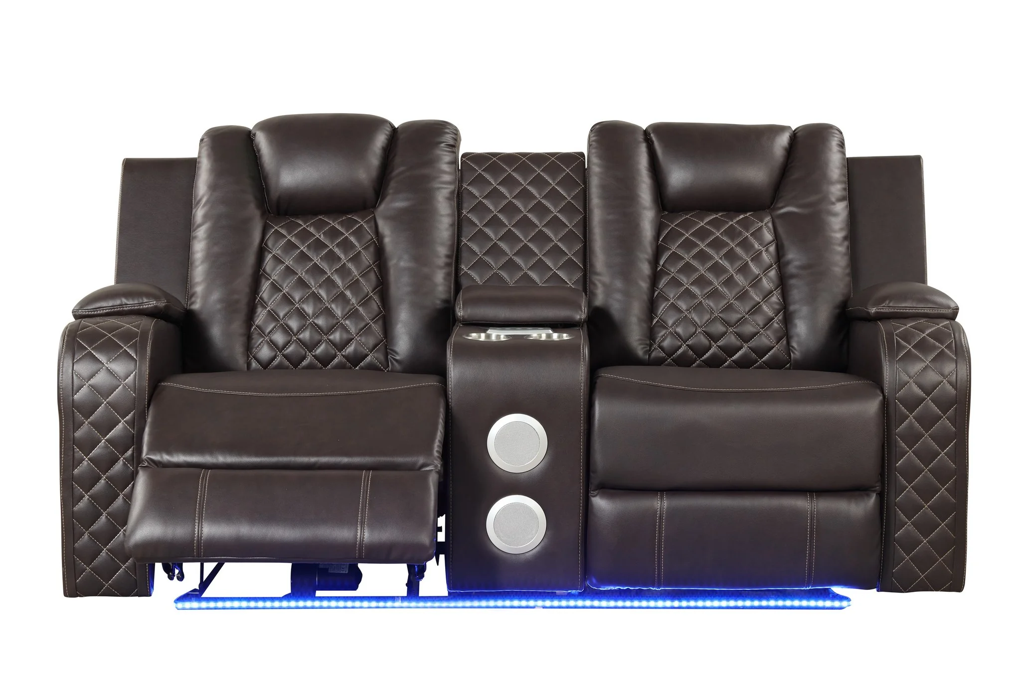 Benz Loveseat Brown - Image 4
