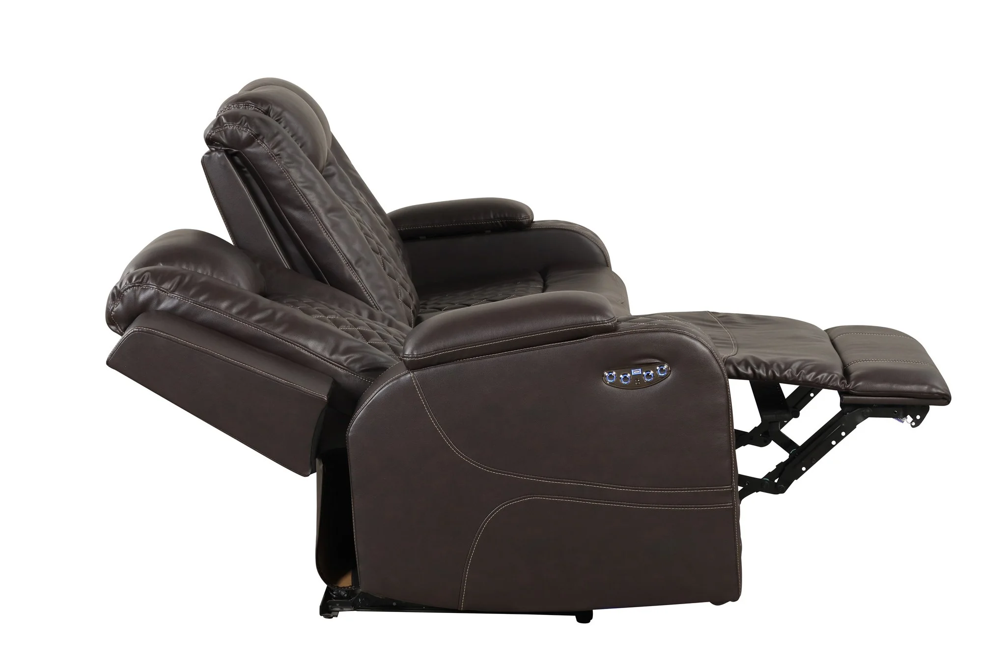 Benz Loveseat Brown - Image 5