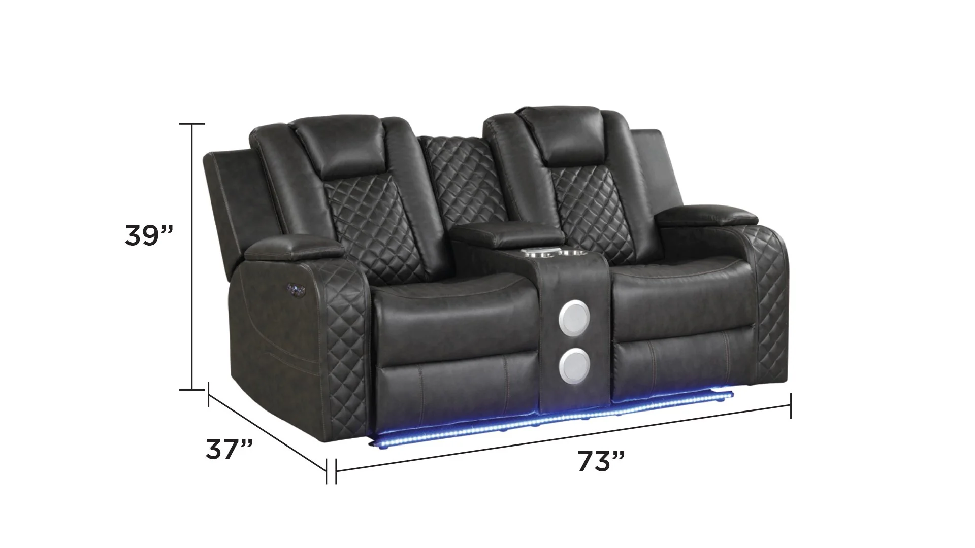 Benz Loveseat Gray - Image 8