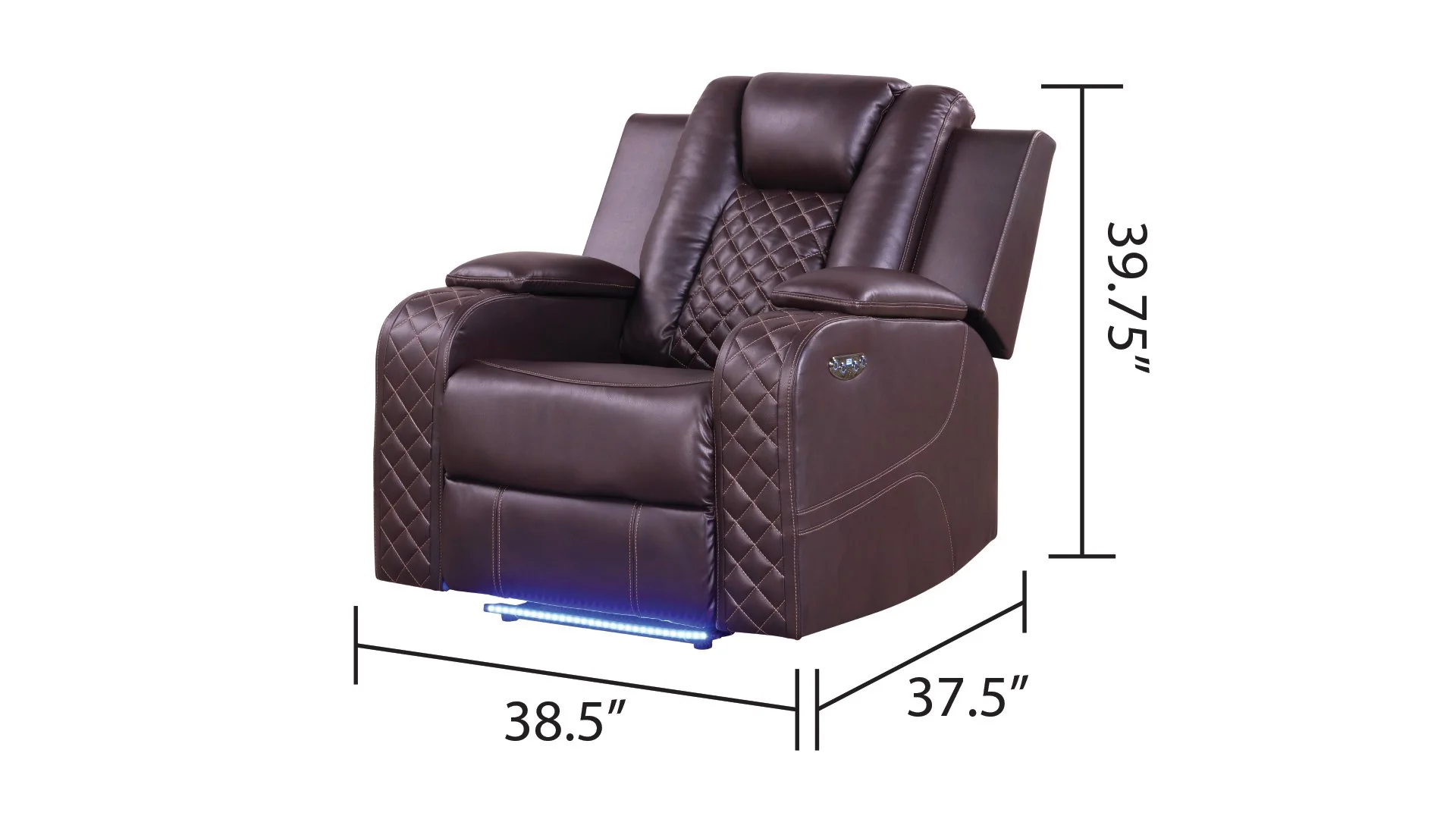 Benz Reclining Chair Brown - Image 5