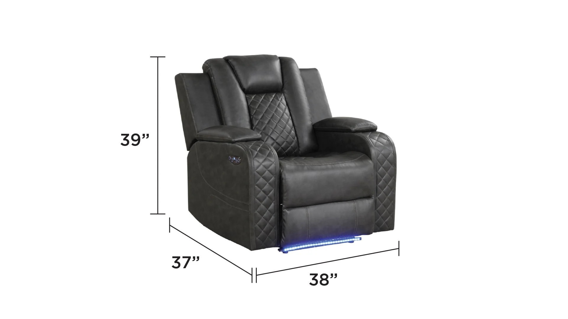 Benz Reclining Chair Gray - Image 6
