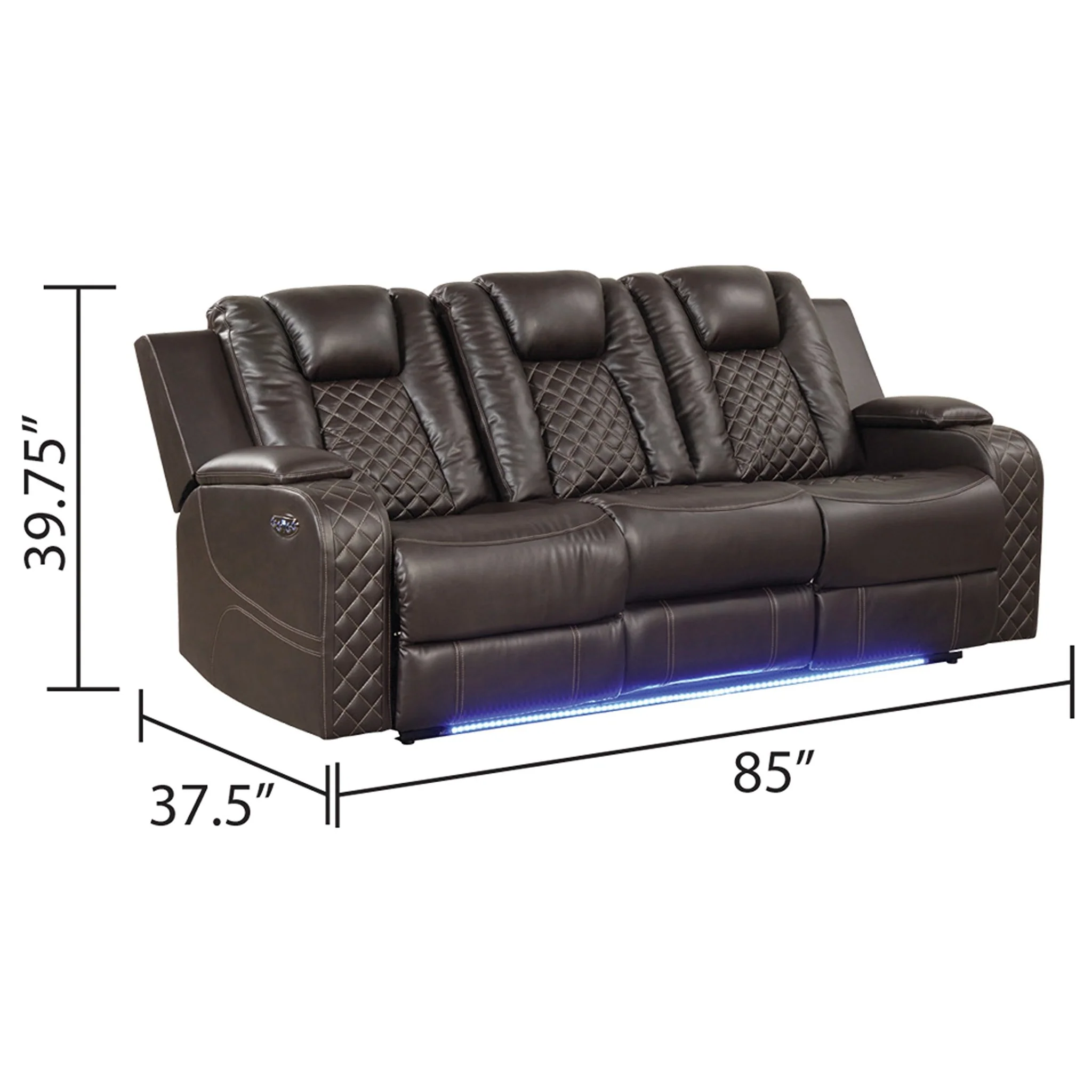 Benz Sofa Brown - Image 6