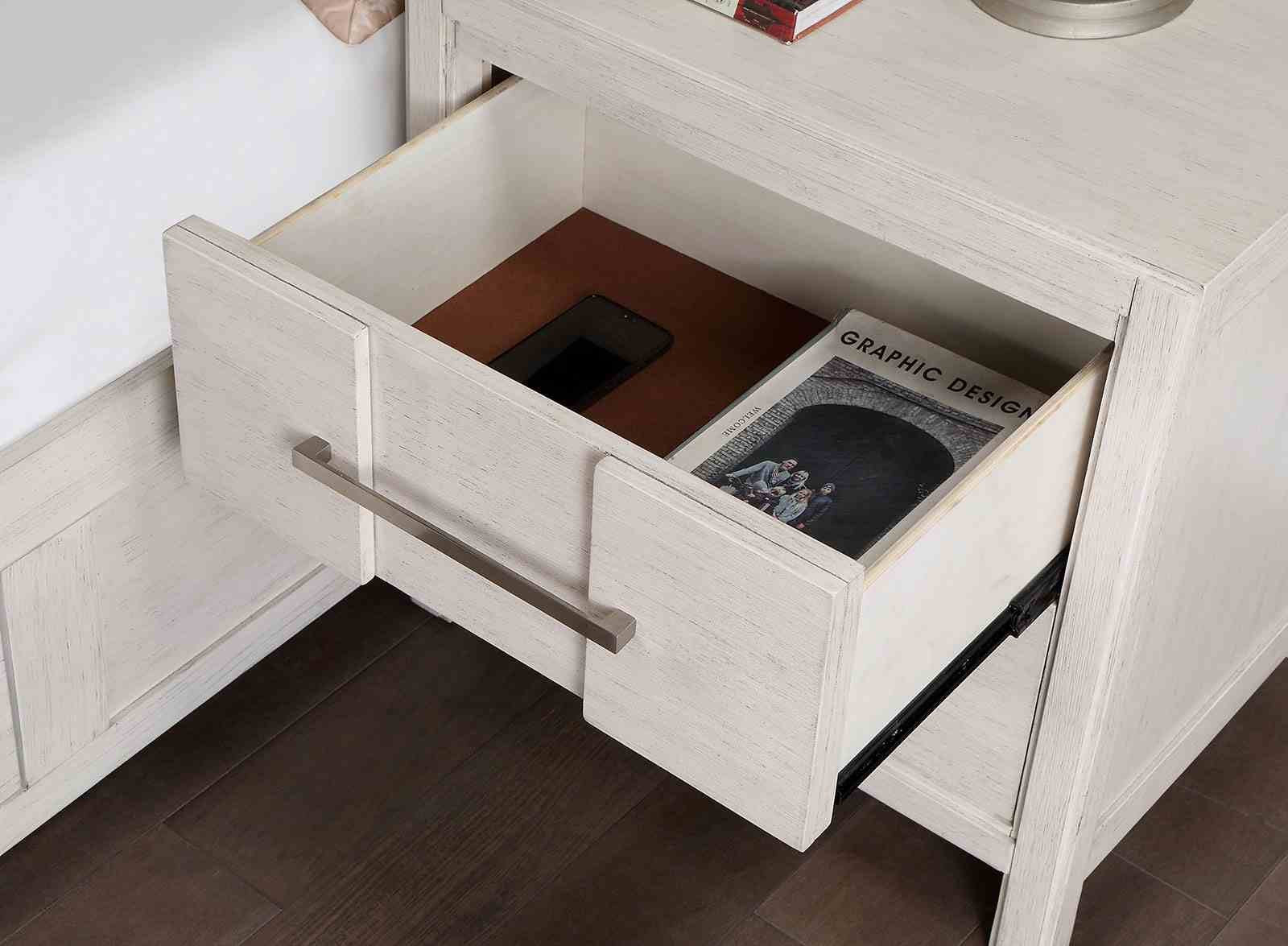 Berenice Nightstand, White - Image 3