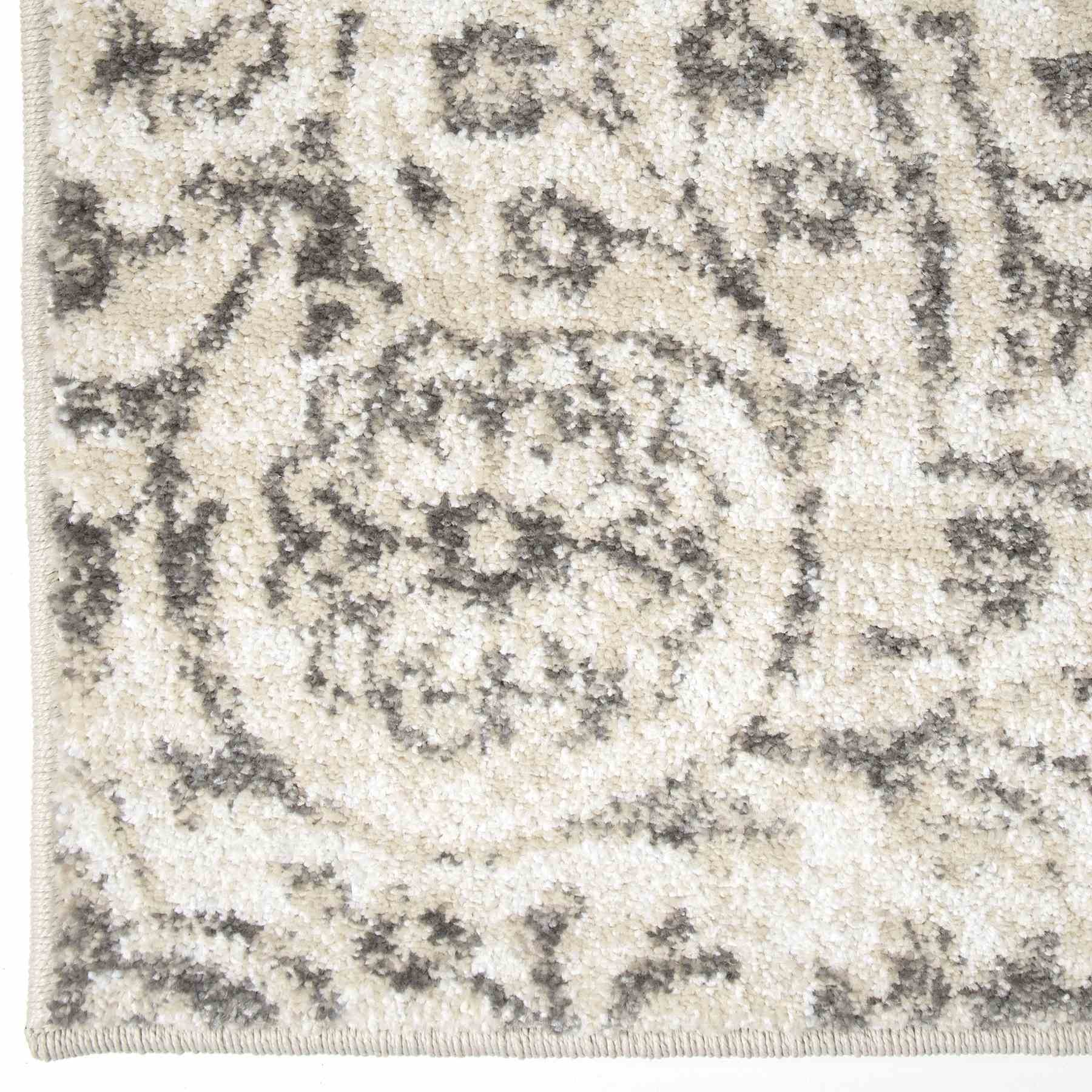 Berkeley Contemporary 5x8 Area Rug in Cream/Gray - Image 4
