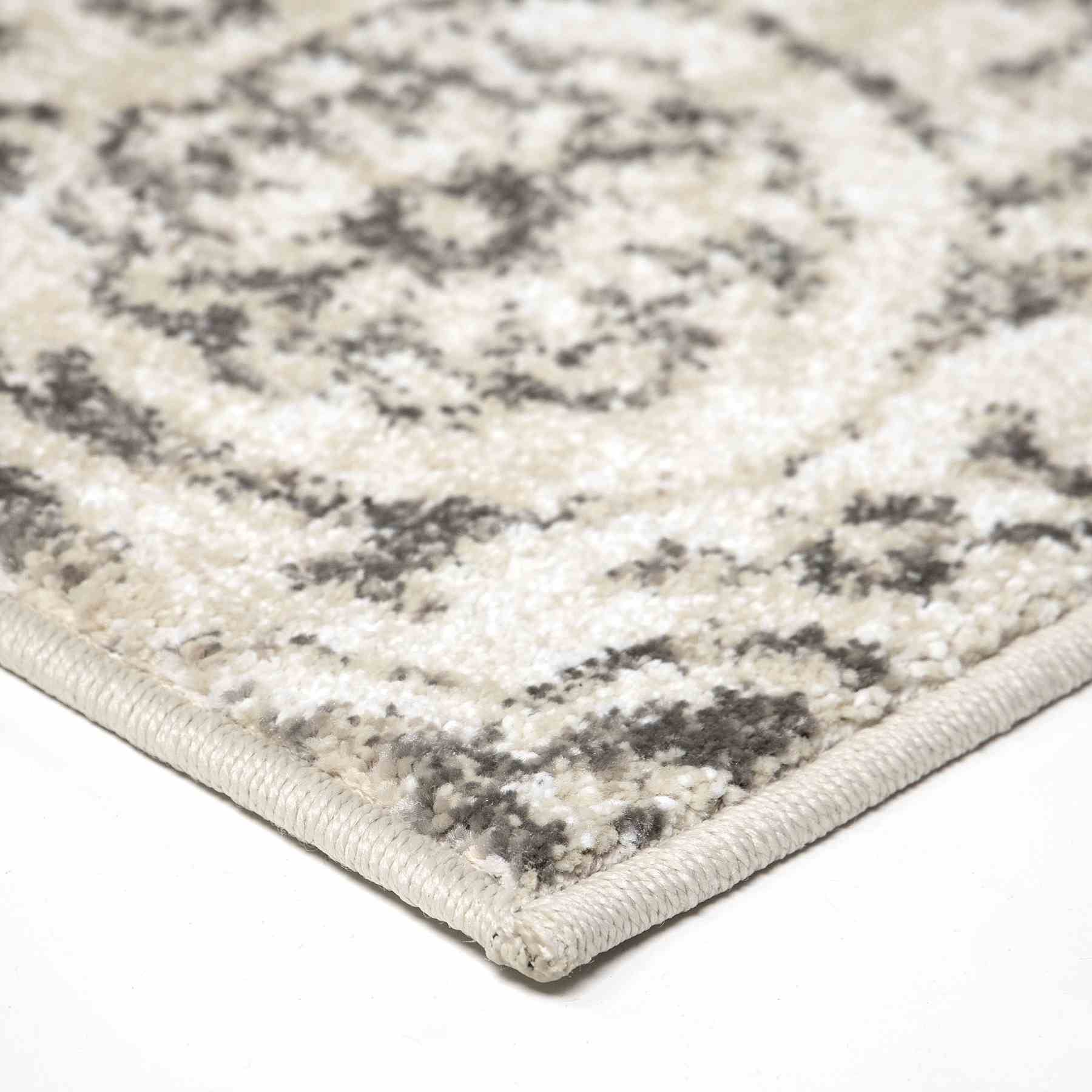 Berkeley Contemporary 8x10 Area Rug in Cream/Gray - Image 3