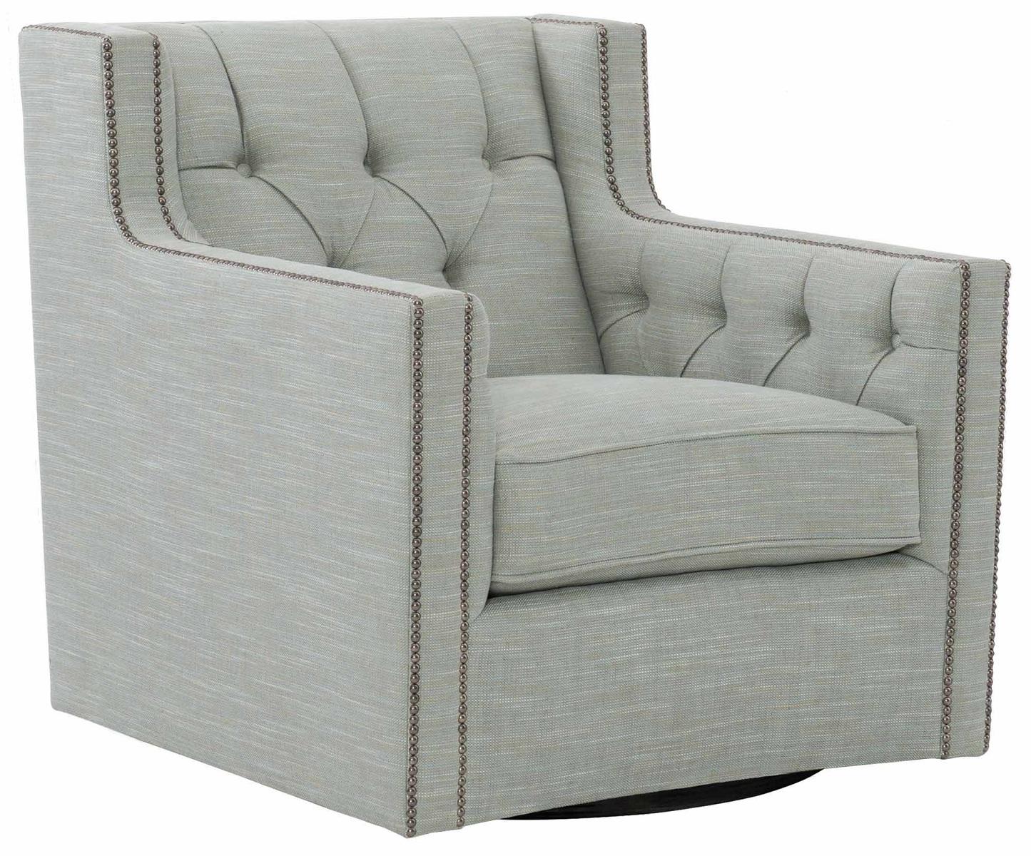 Bernhardt Upholstery Candace Leather Swivel Chair 727SL - Image 2