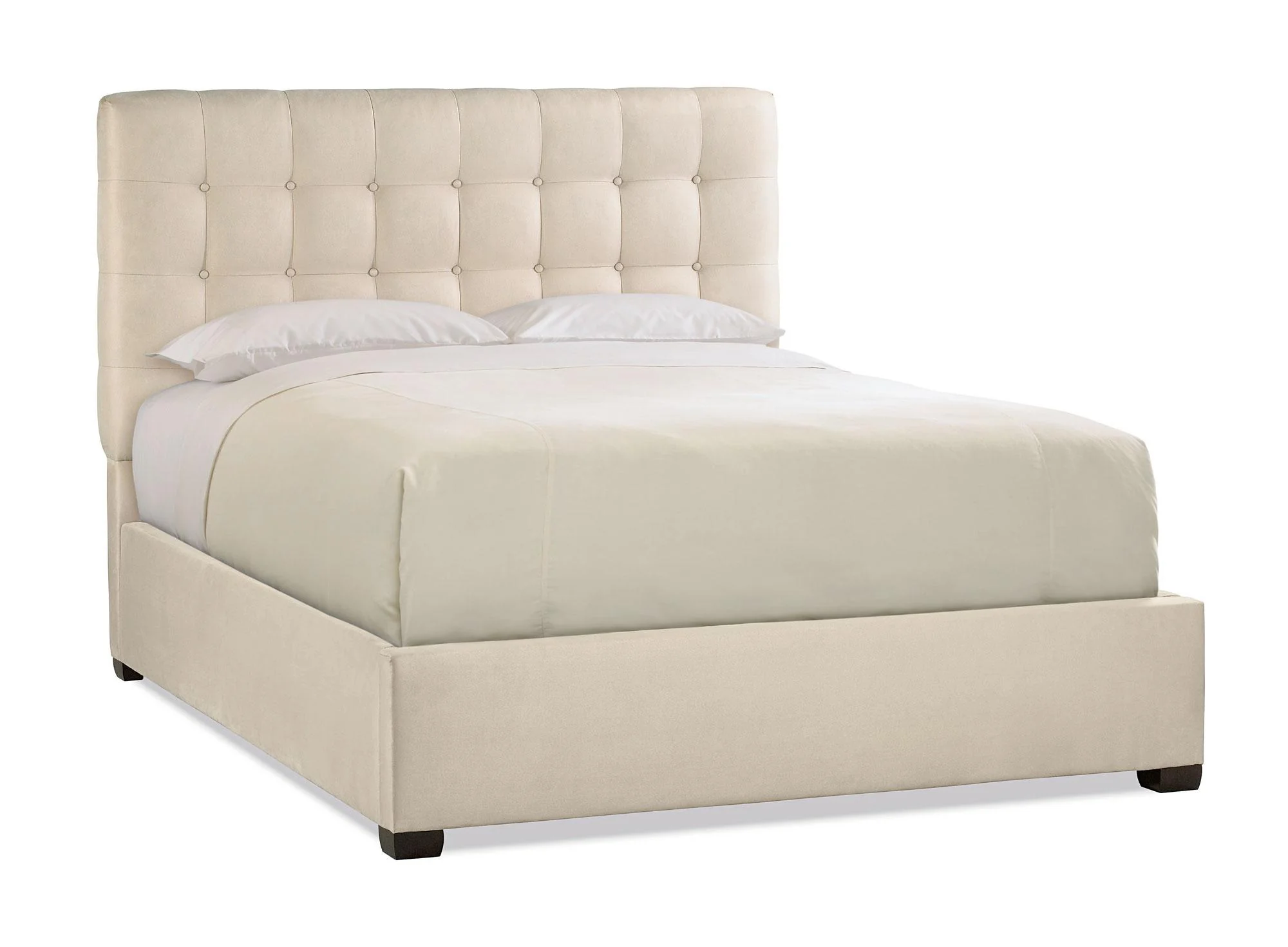 Bernhardt Interiors Avery Button-Tufted California King Bed in Espresso