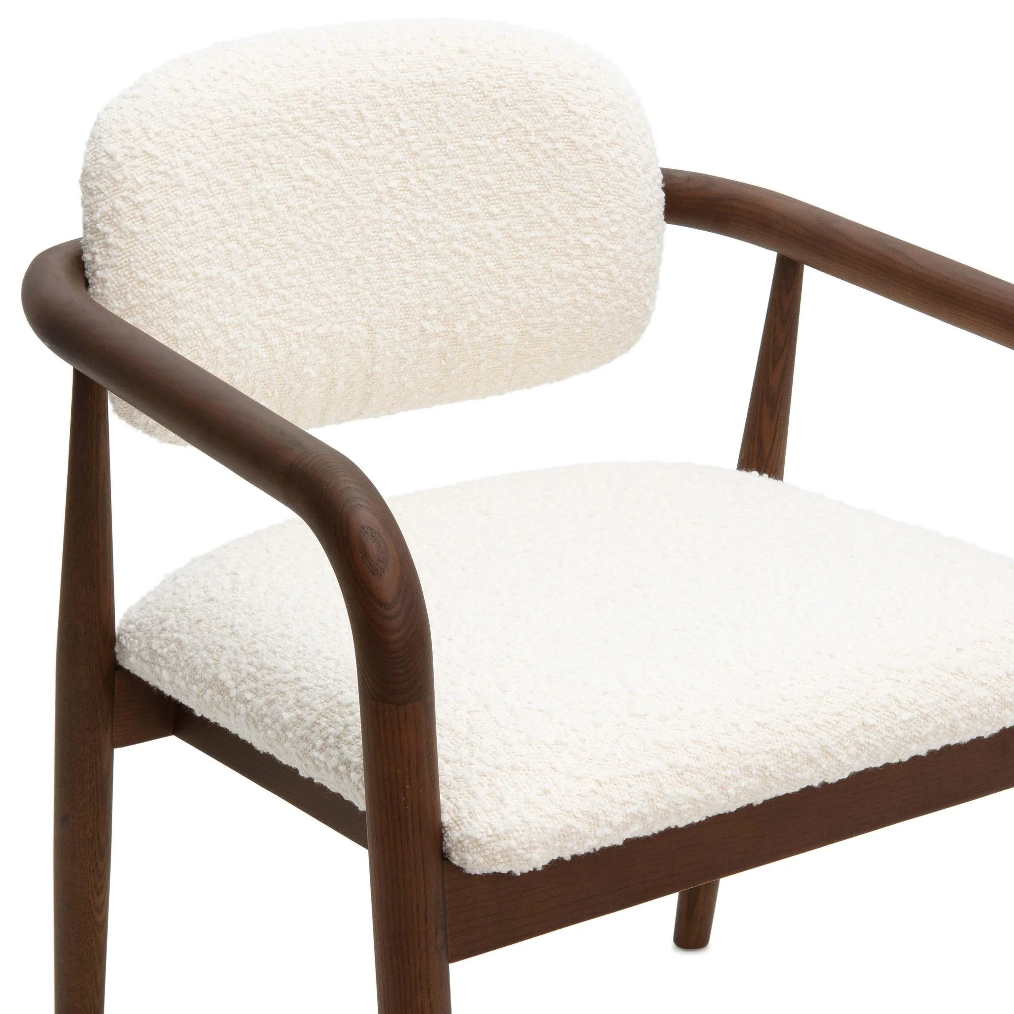 Betsy Cream Performance Boucle Dining Chair - Image 5
