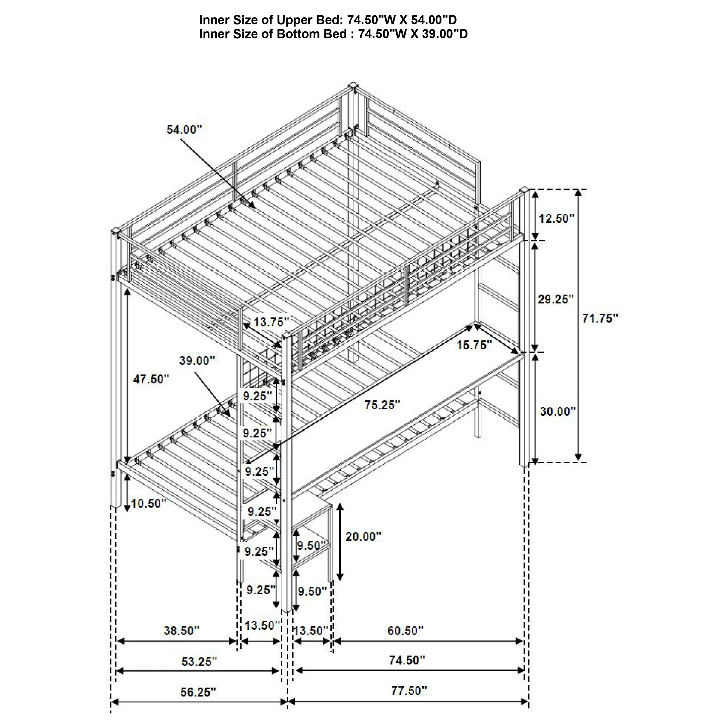 Bettoni Workstation Bunk Bed - Image 9