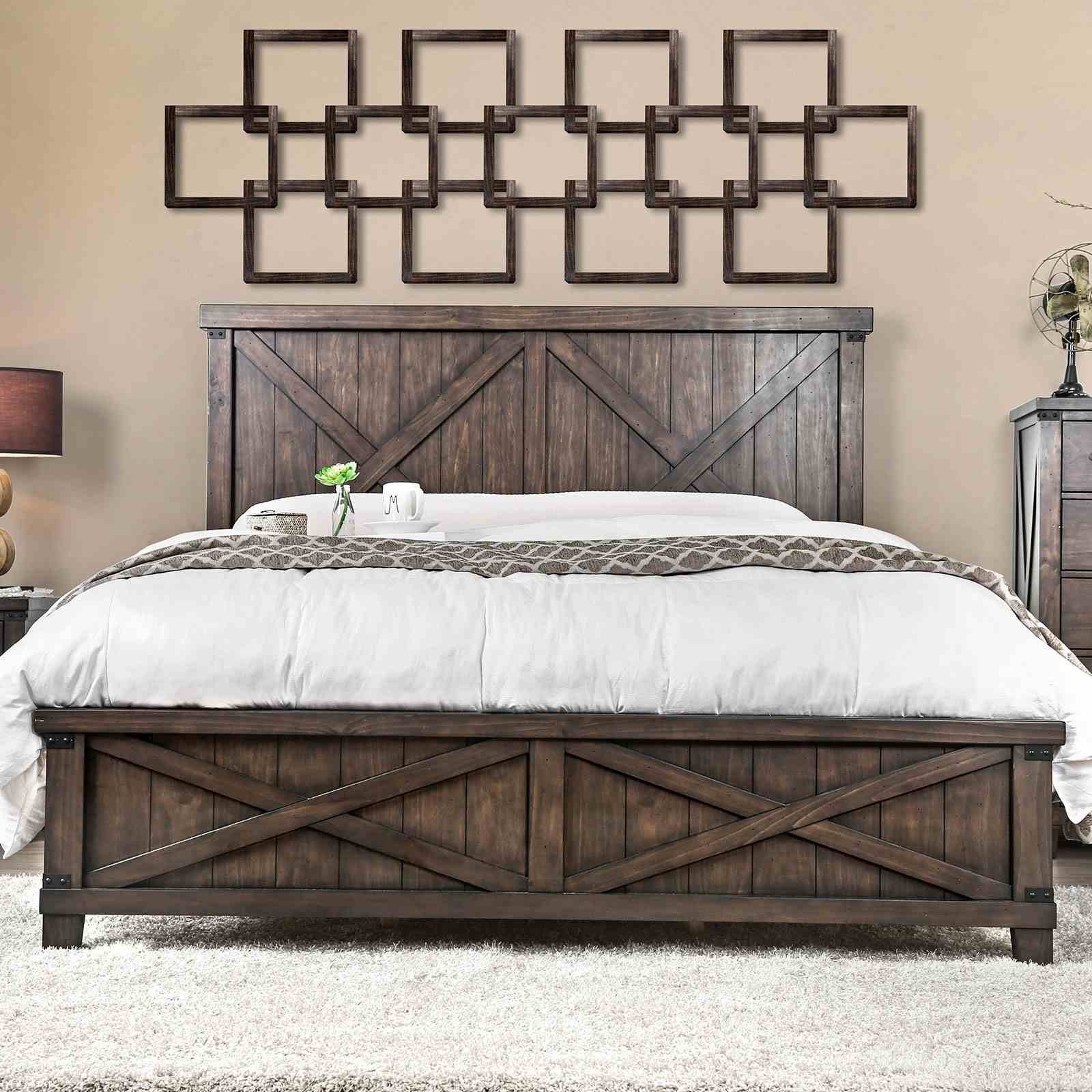 Bianca E.King Bed, Dark Walnut - Image 3