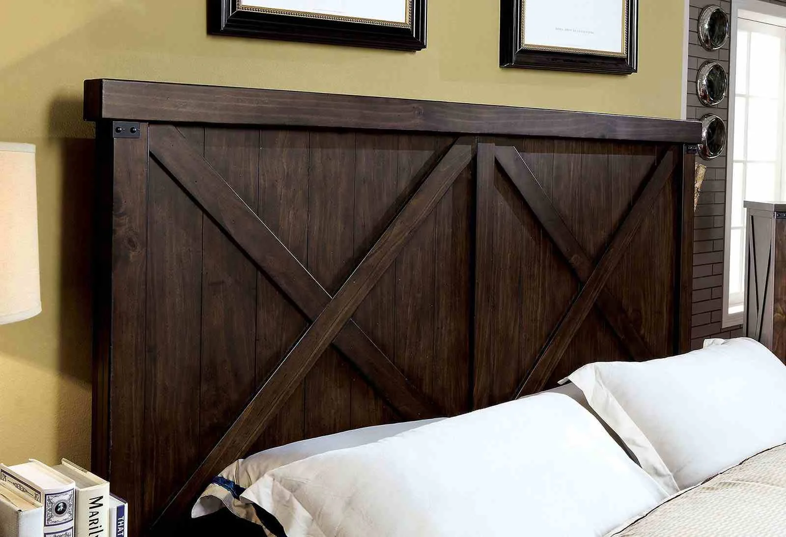 Bianca Queen Bed, Dark Walnut - Image 2