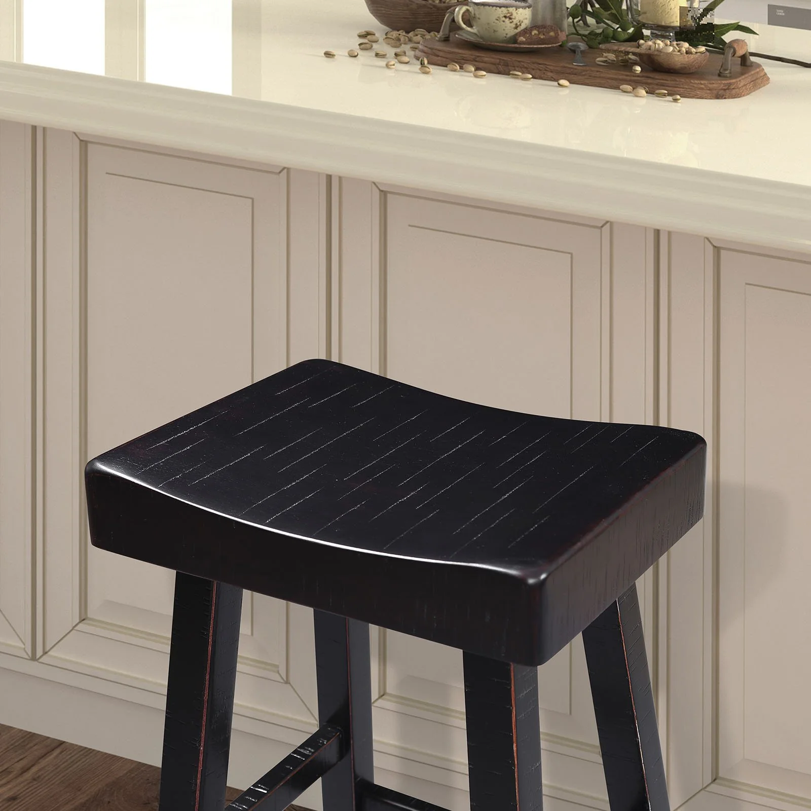 Biasca 24" Stool, (2/CTN), Black - Image 3