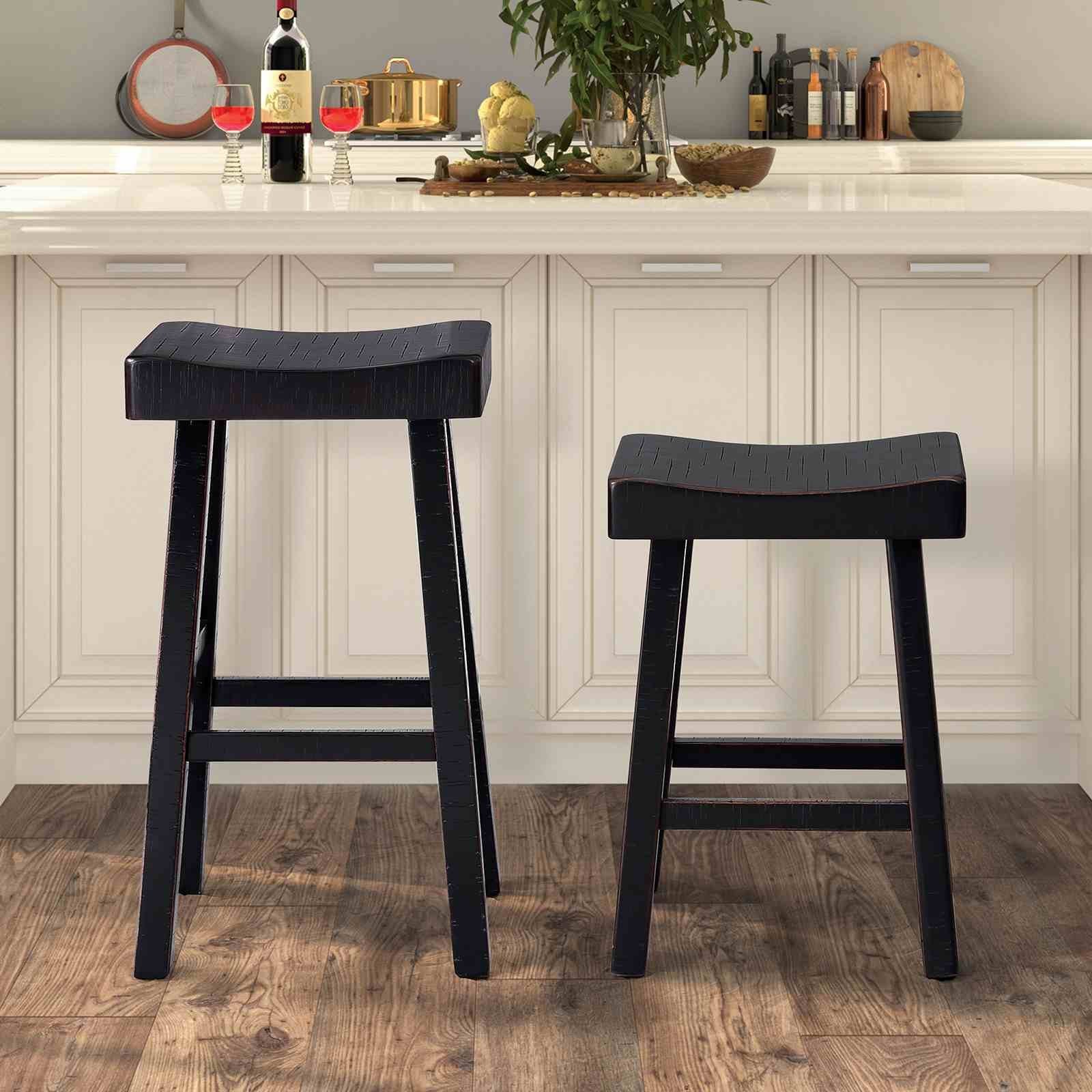 Biasca 29" Stool, (2/CTN), Black - Image 2