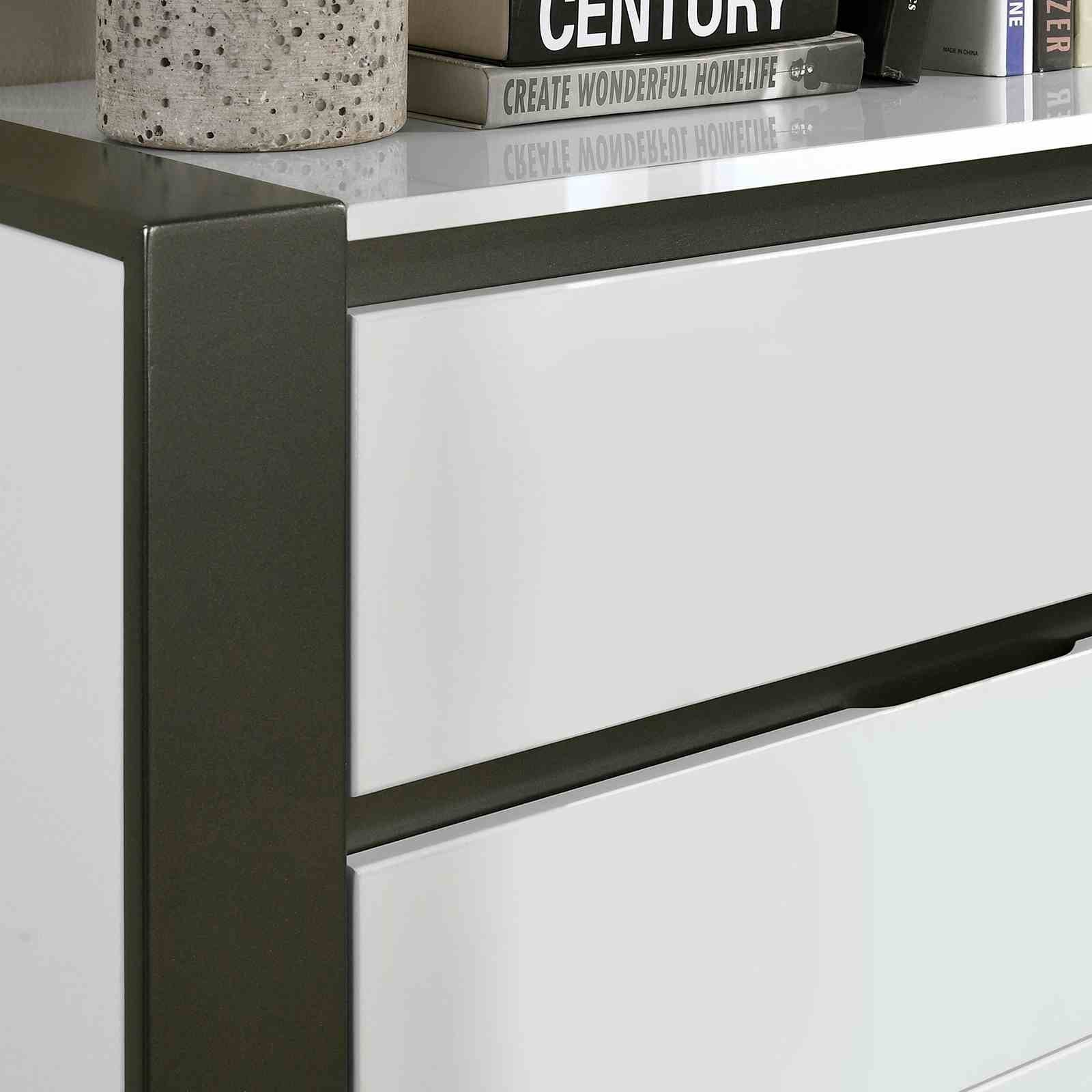 Birsfelden Cal.King Bed, White - Image 4