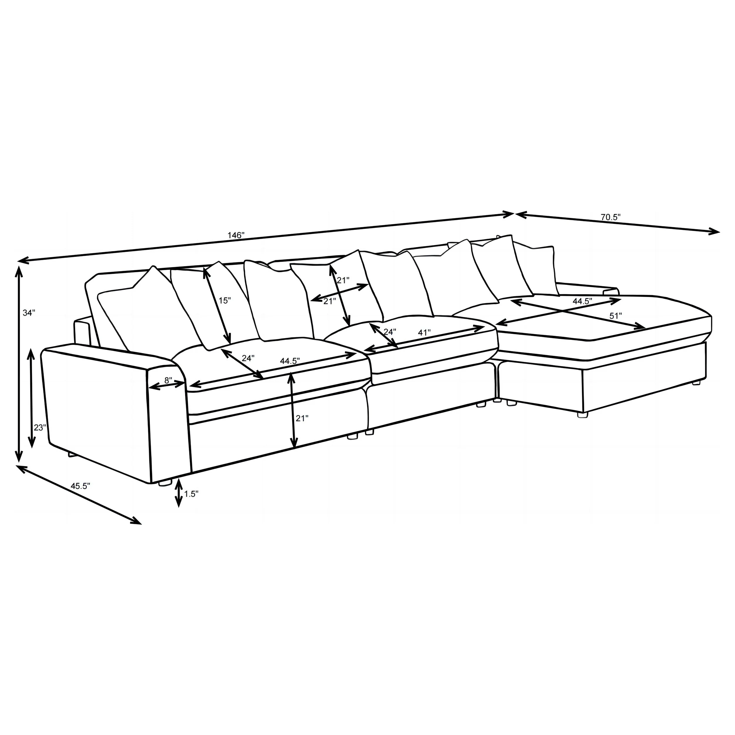 Blaine Sectional Sofa - Image 17