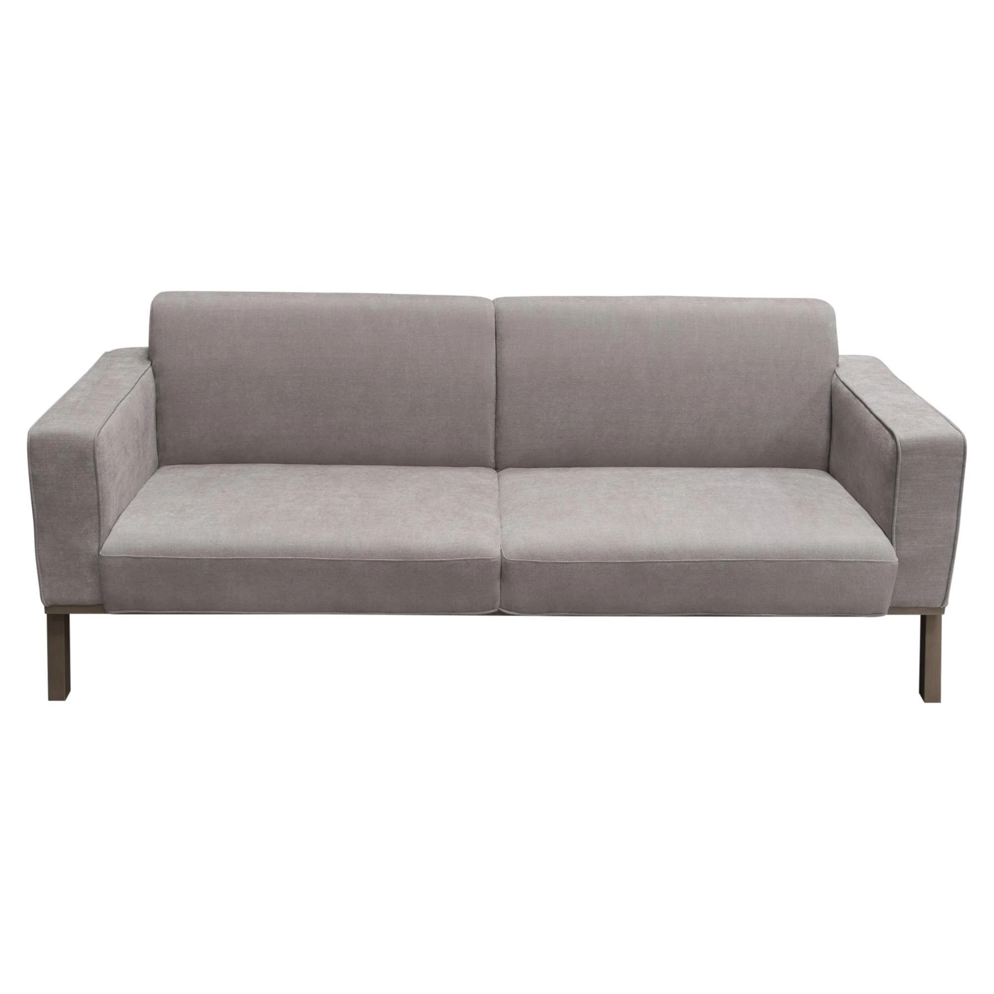 Blair Sofa in Grey Fabric with Curved Wood Leg Detail by Diamond Sofa - Image 2