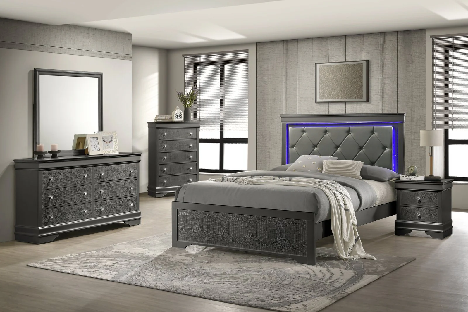 Blaze Twin 5PC Gray - Image 25