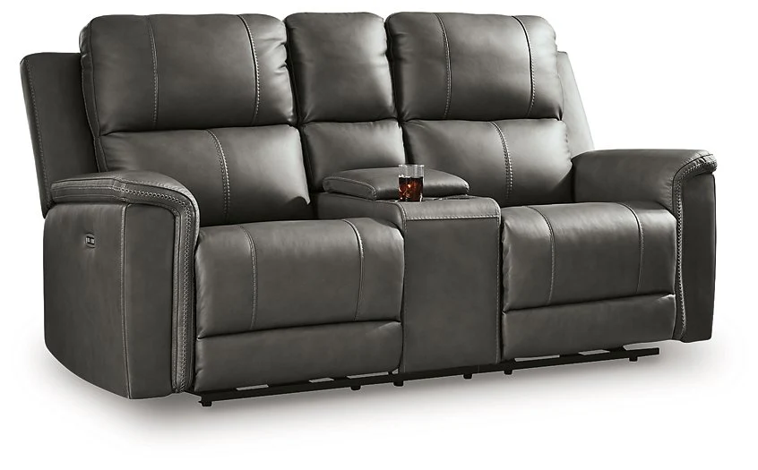 Bleckley Power Reclining Loveseat with Console - Image 17