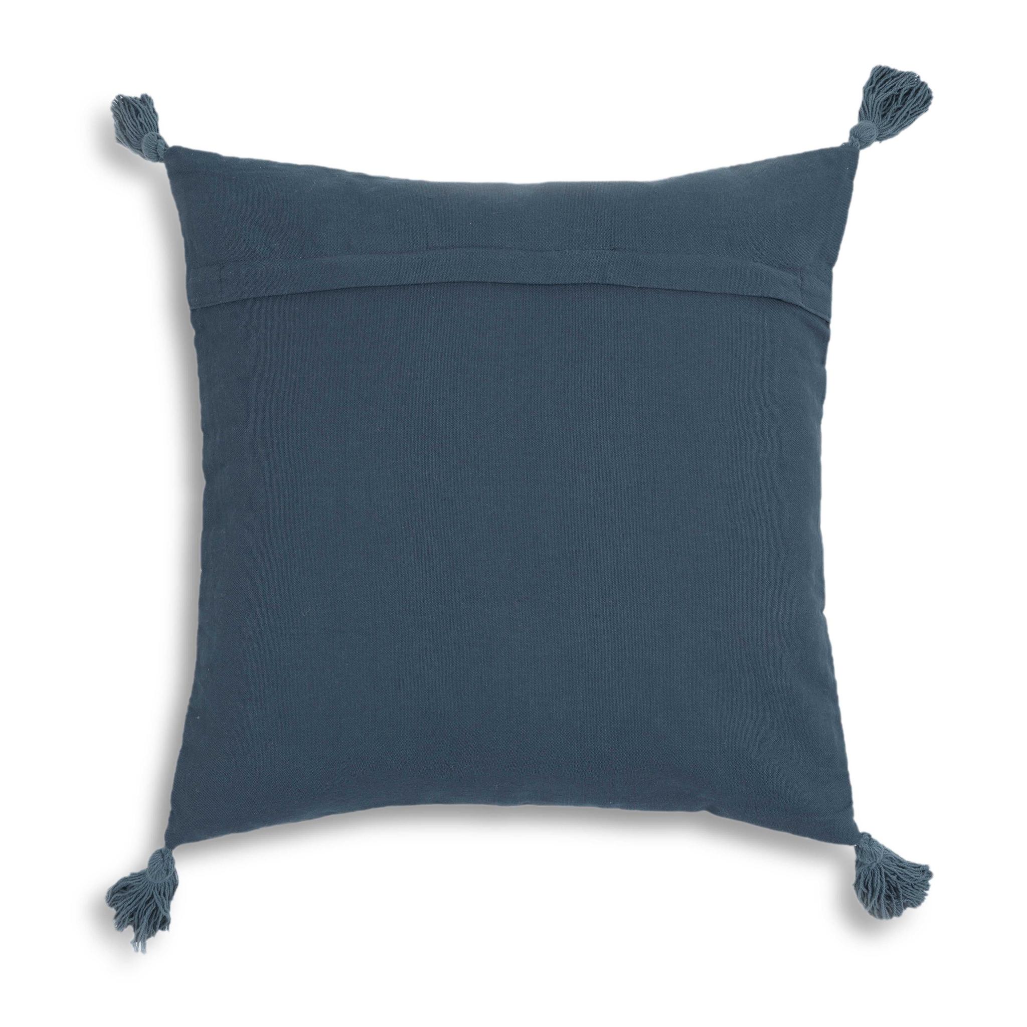 Blossom Printed Cotton Tassel 20 Inch Accent Cushion - Image 6