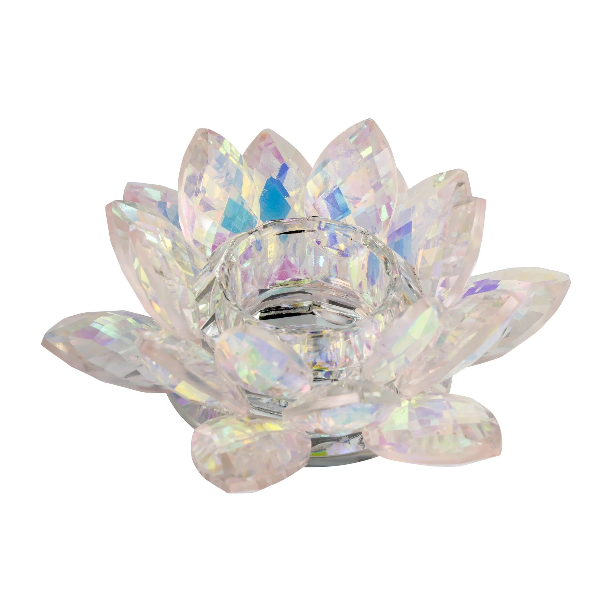 Blush Crystal Lotus Votive Holder 6 - Image 2