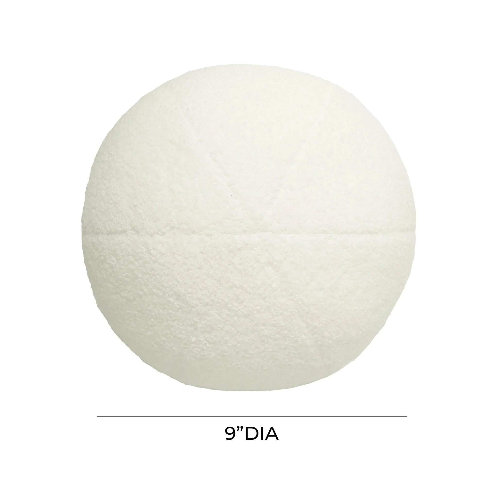Boba Cream Vegan Shearling 9 inch Pillow - Image 4