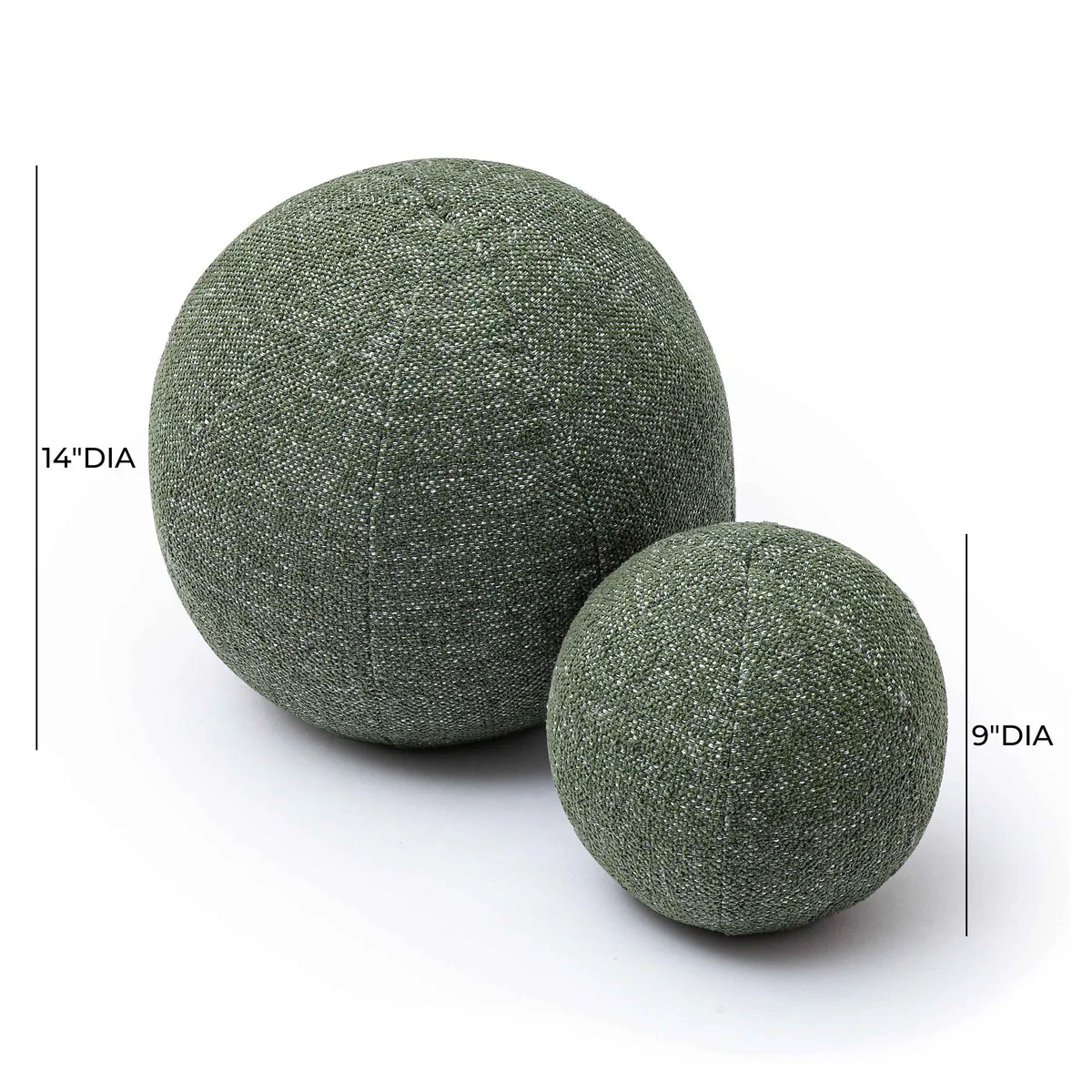 Boba Forest Green Textured Basketweave 9 inch Pillow - Image 6