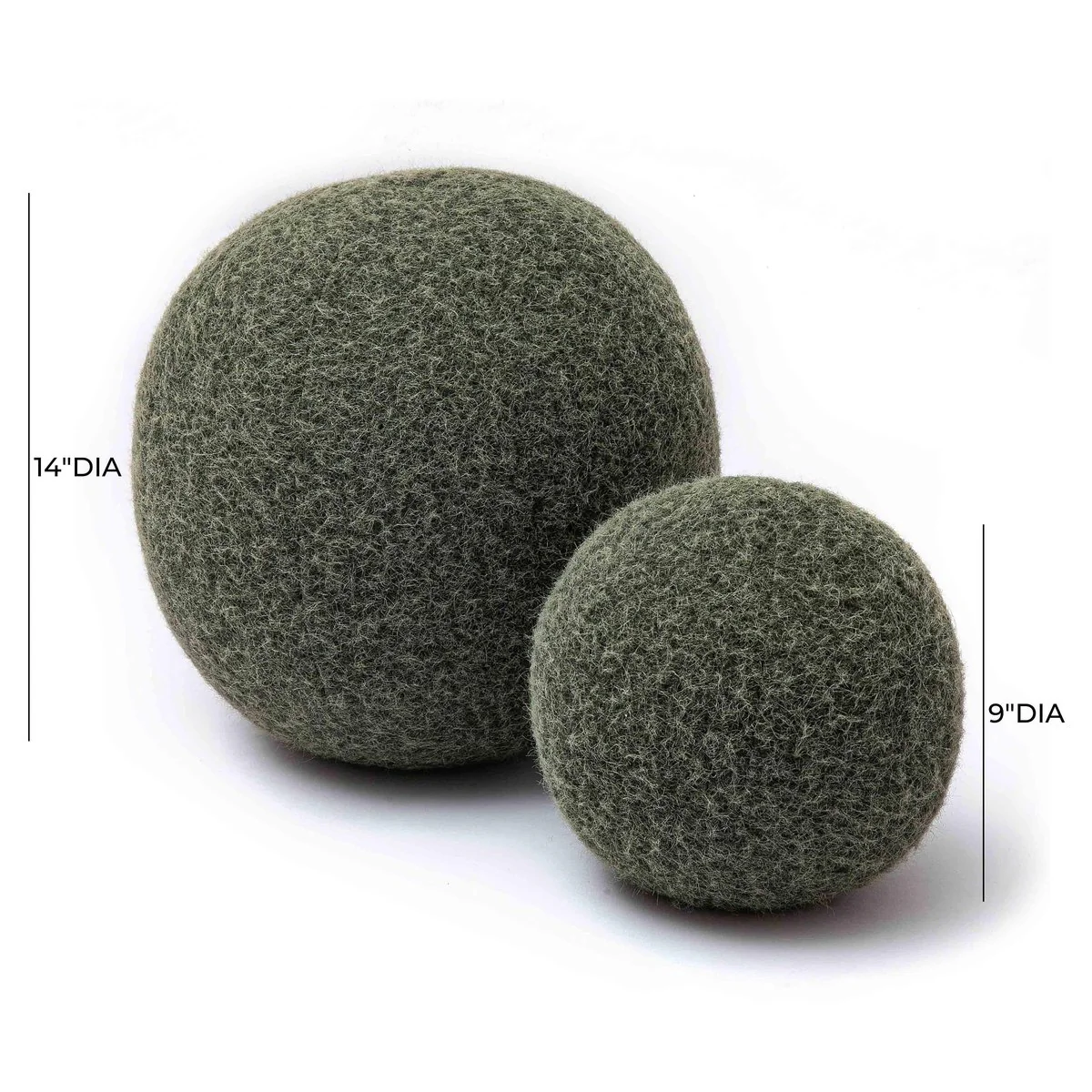 Boba Green Long Mohair 14 inch Pillow - Image 6