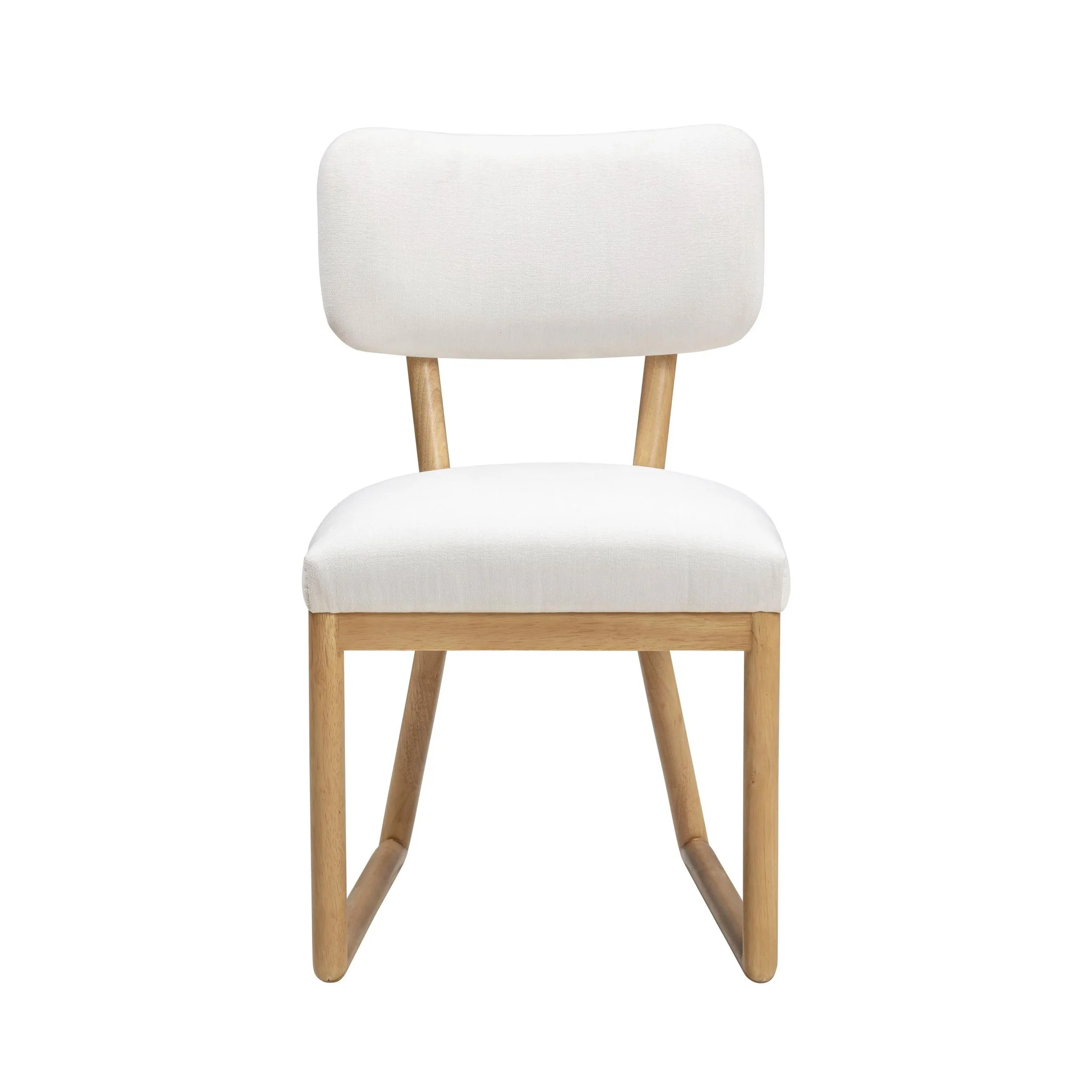 Bobbie Cream Performance Upcycled Fabric Dining Chair - Image 3