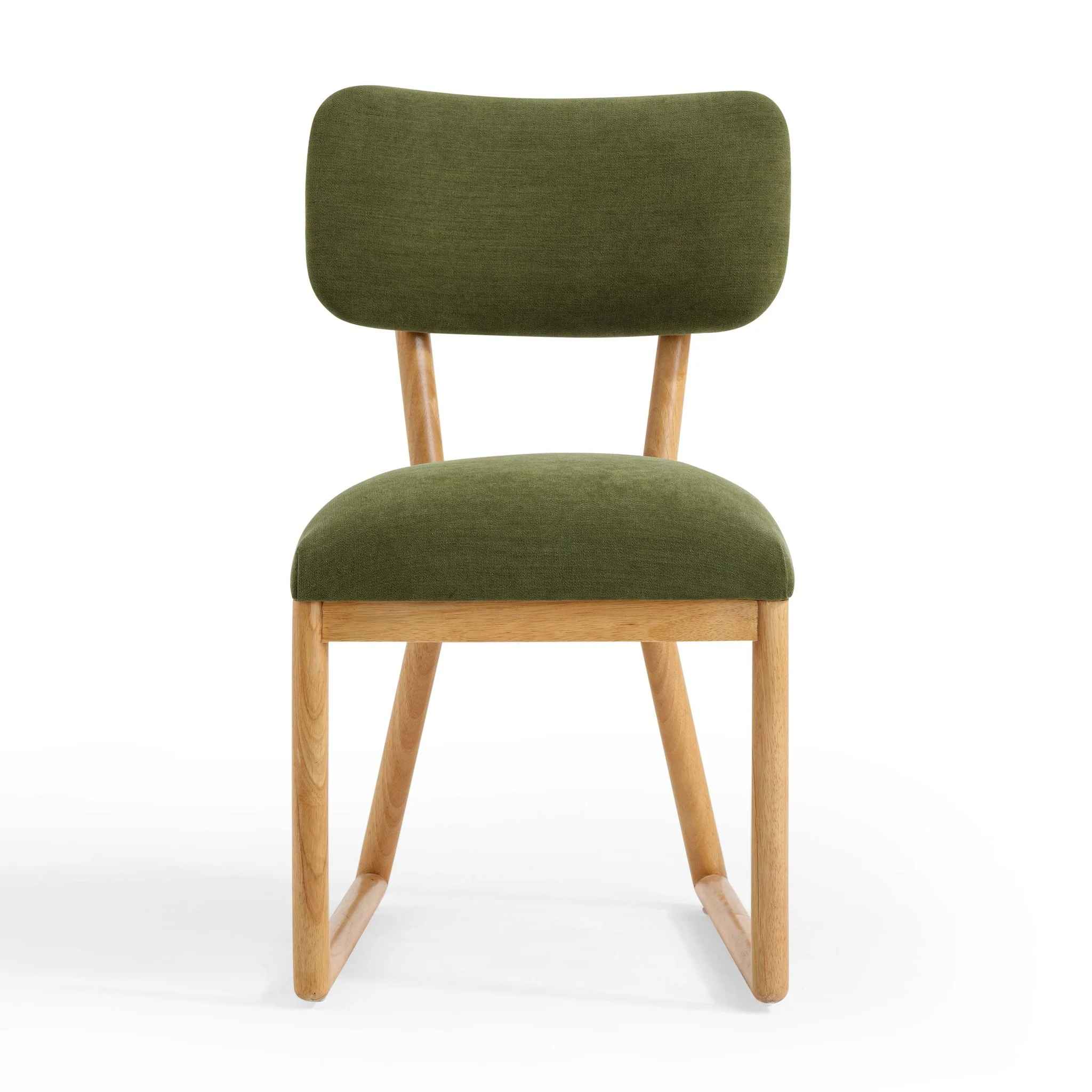 Bobbie Green Performance Upcycled Fabric Dining Chair - Image 3