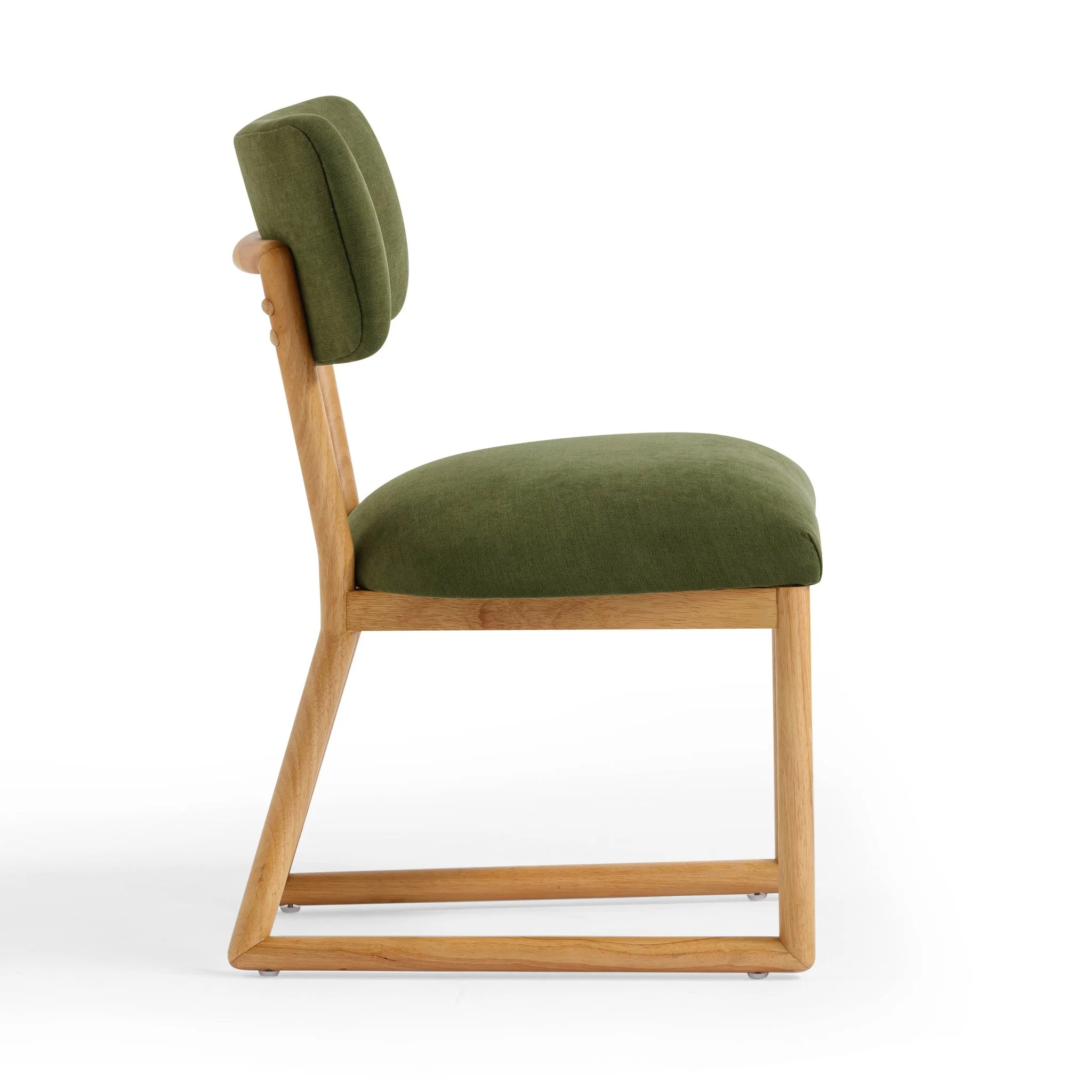 Bobbie Green Performance Upcycled Fabric Dining Chair - Image 4