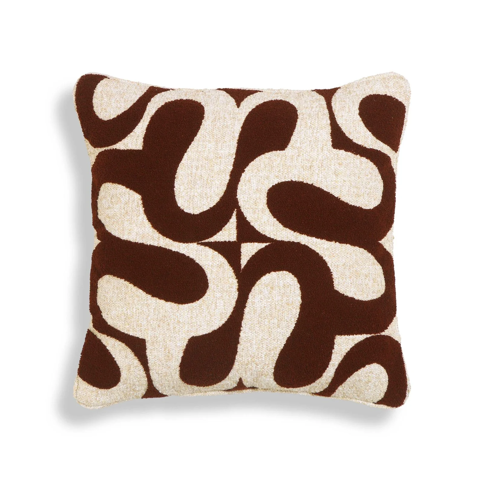 Bonney Chocolate Brown Boucle Accent Cushion - Image 11