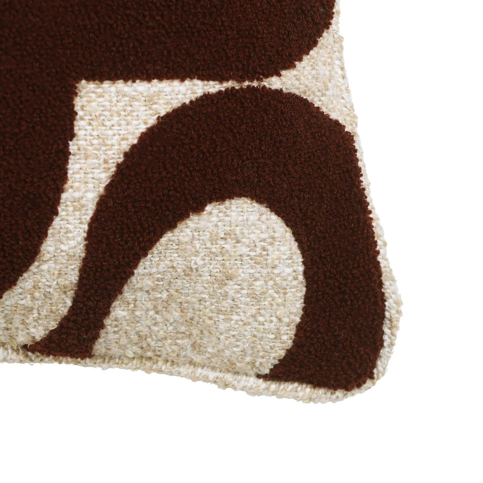 Bonney Chocolate Brown Boucle Accent Cushion - Image 15