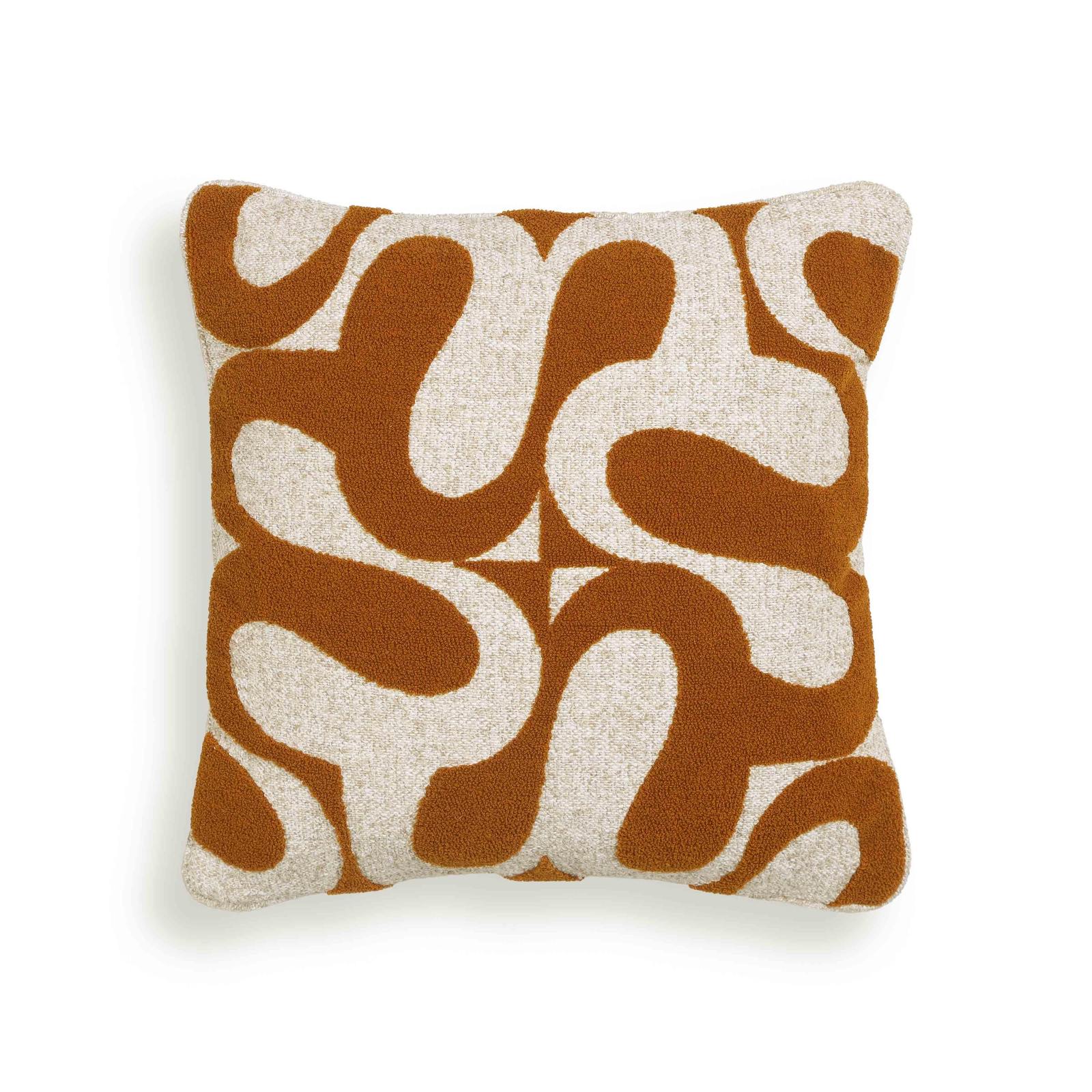 Bonney Rust Orange Boucle Accent Cushion - Image 11