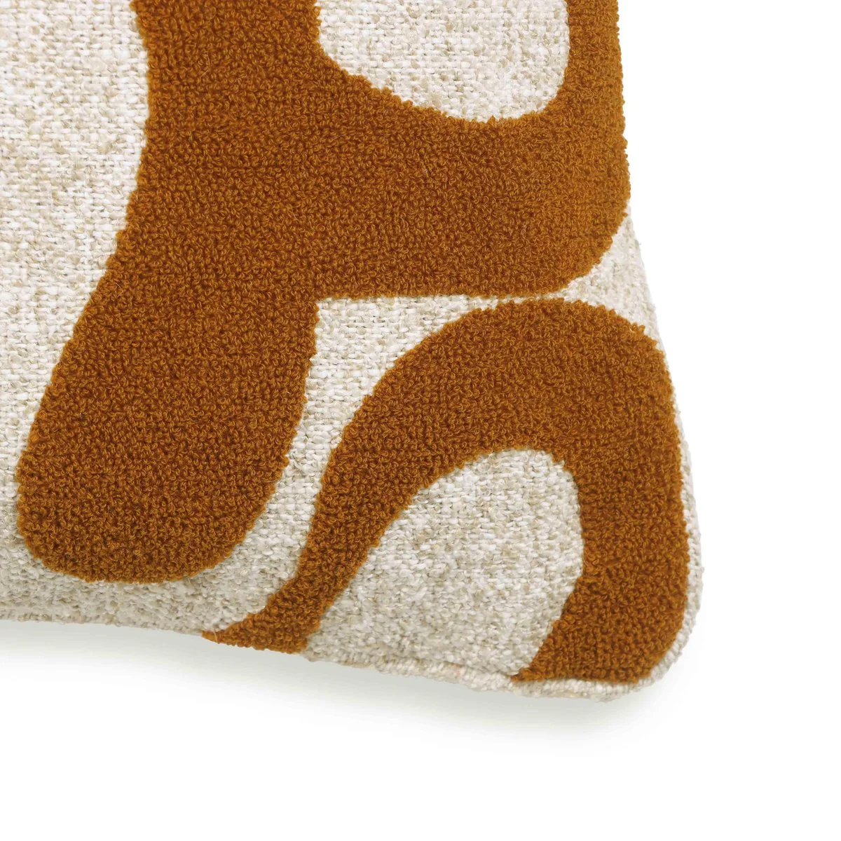 Bonney Rust Orange Boucle Accent Cushion - Image 7