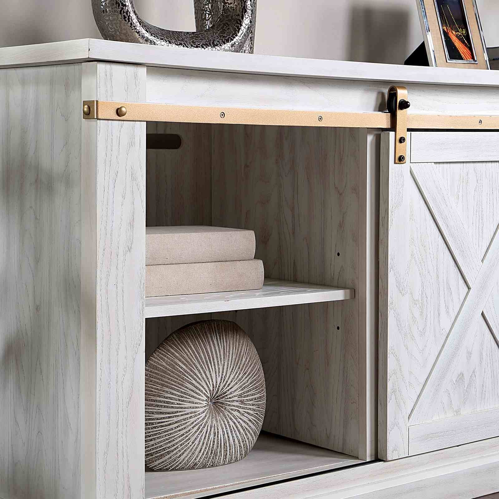 Borrego TV Stand, Antique White - Image 3