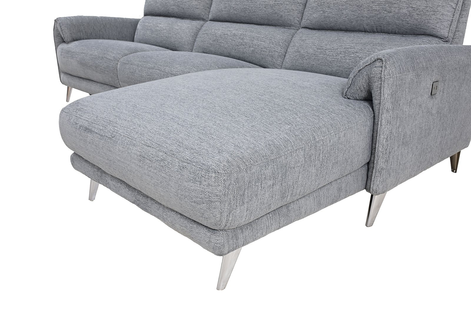 Brande Power Sectional, Right Chaise, Gray - Image 4