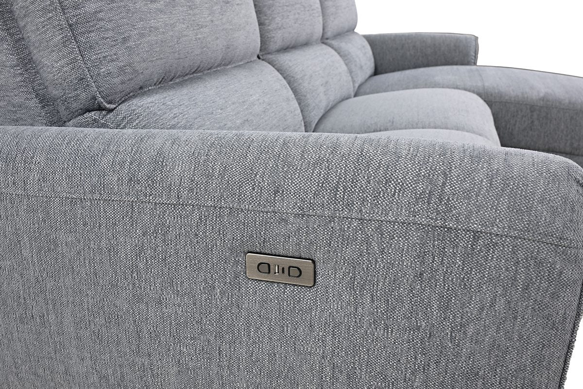 Brande Power Sectional, Right Chaise, Gray - Image 5