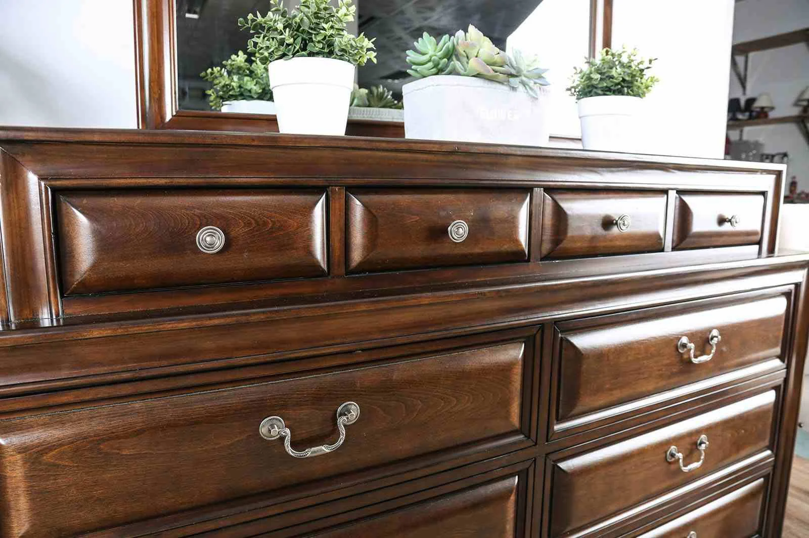 Brandt Cal.King Bed, Brown Cherry - Image 3